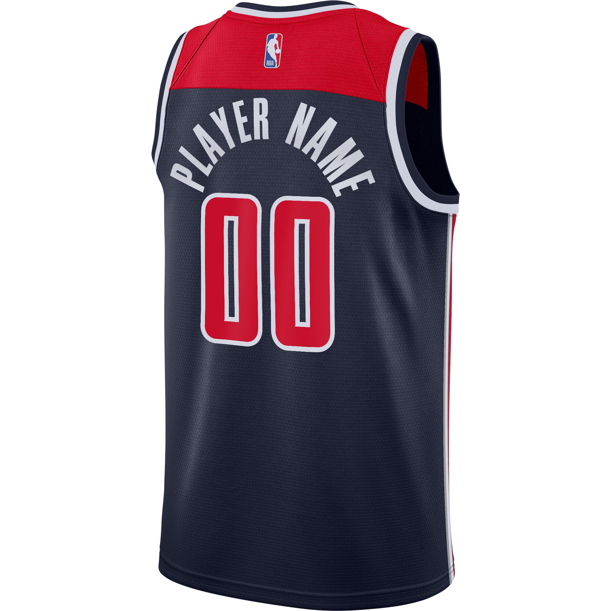 Washington Wizards Jordans Brand Swingman Custom Jersey - Statement Edition - Navy - vstockx