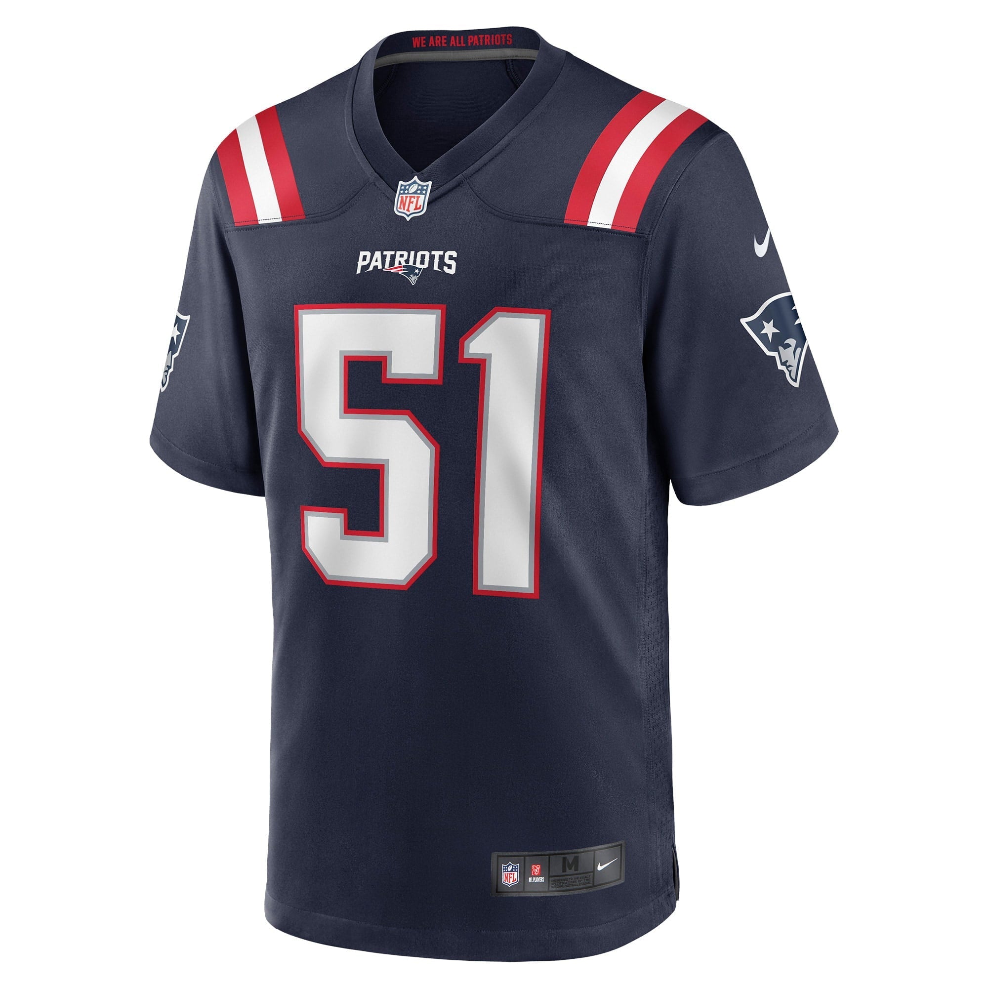 Men's Nike Ronnie Perkins Navy New England Patriots Game Jersey - vstockx