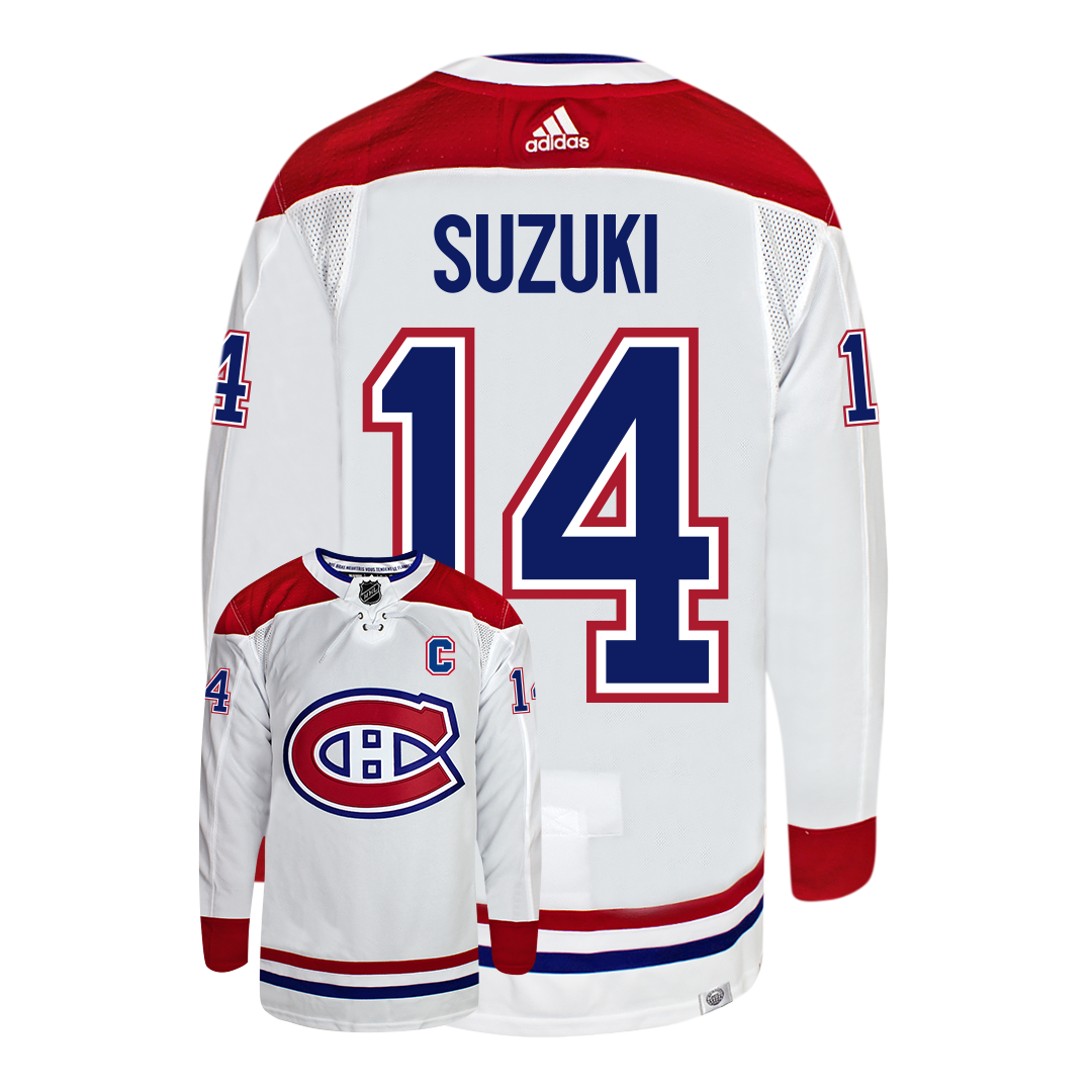 Nick Suzuki Montreal Canadiens Adidas Primegreen Authentic NHL Hockey Jersey - vstockx