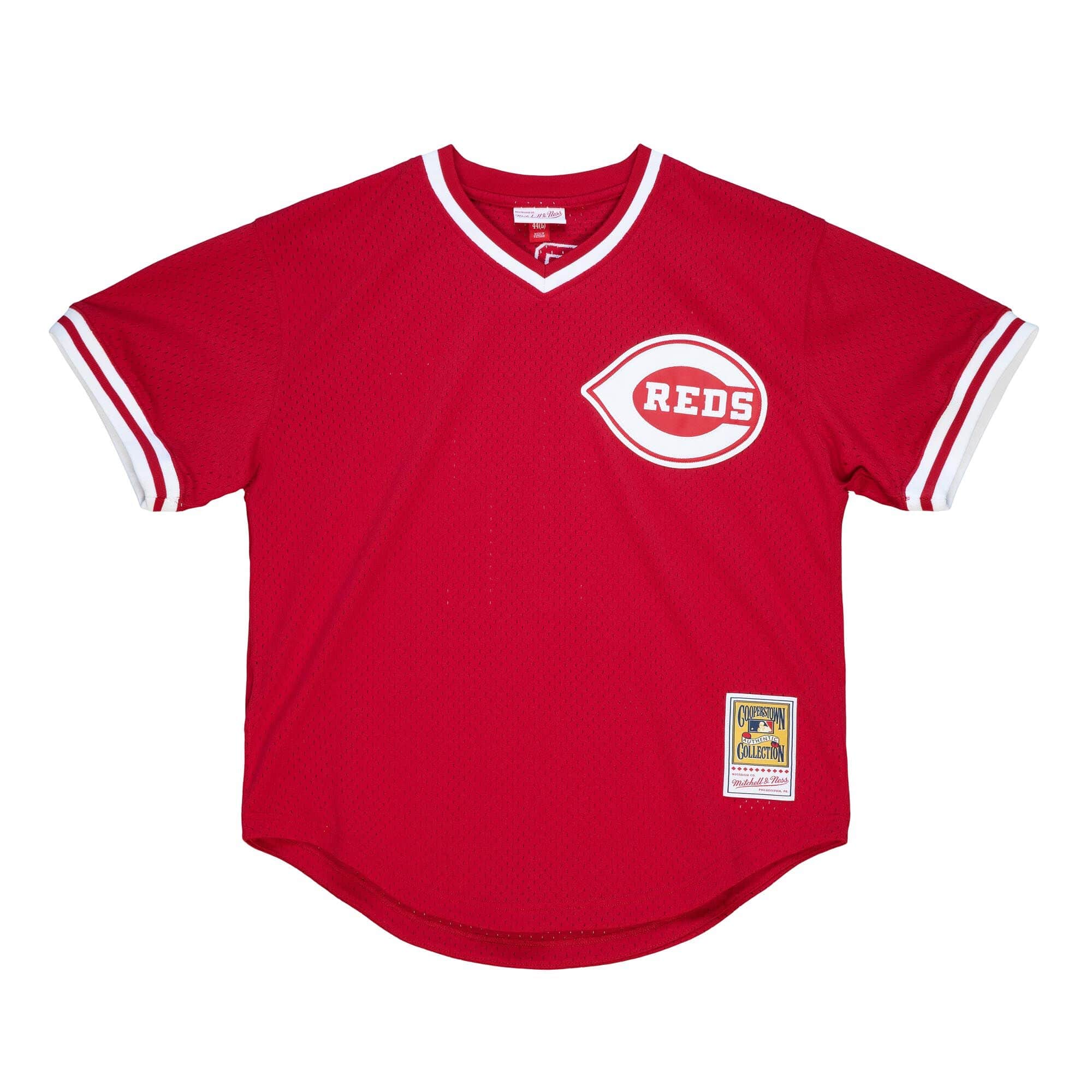 Authentic Barry Larkin Cincinnati Reds 1990 Pullover Jersey - vstockx