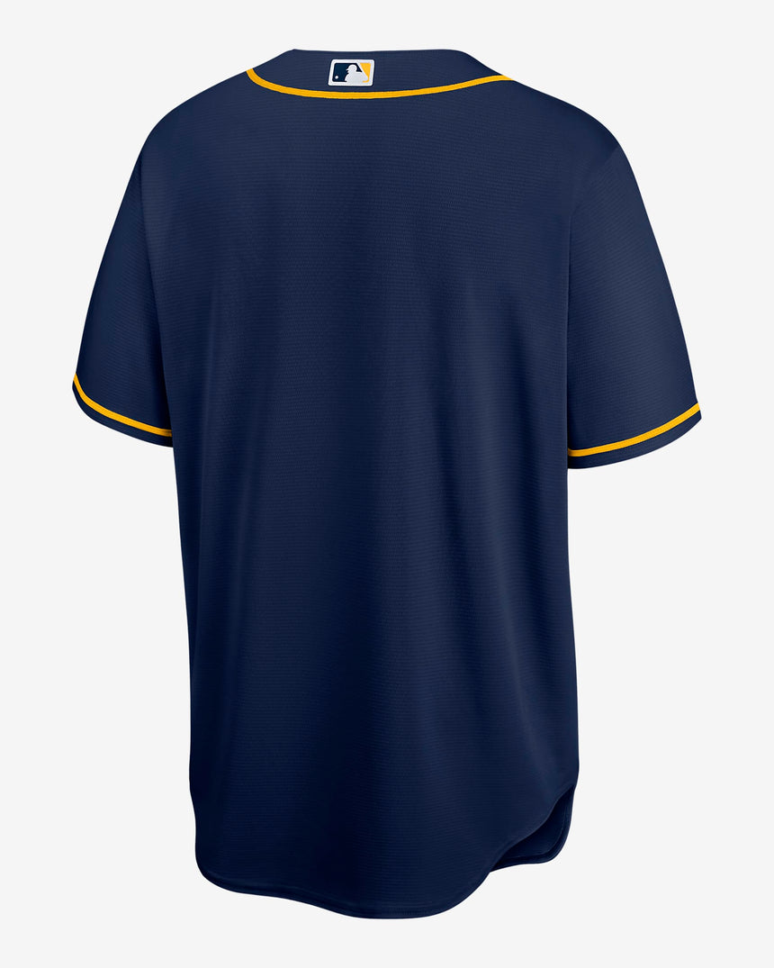 Men's Milwaukee Brewers Navy Alternate Replica Team Jersey - vstockx