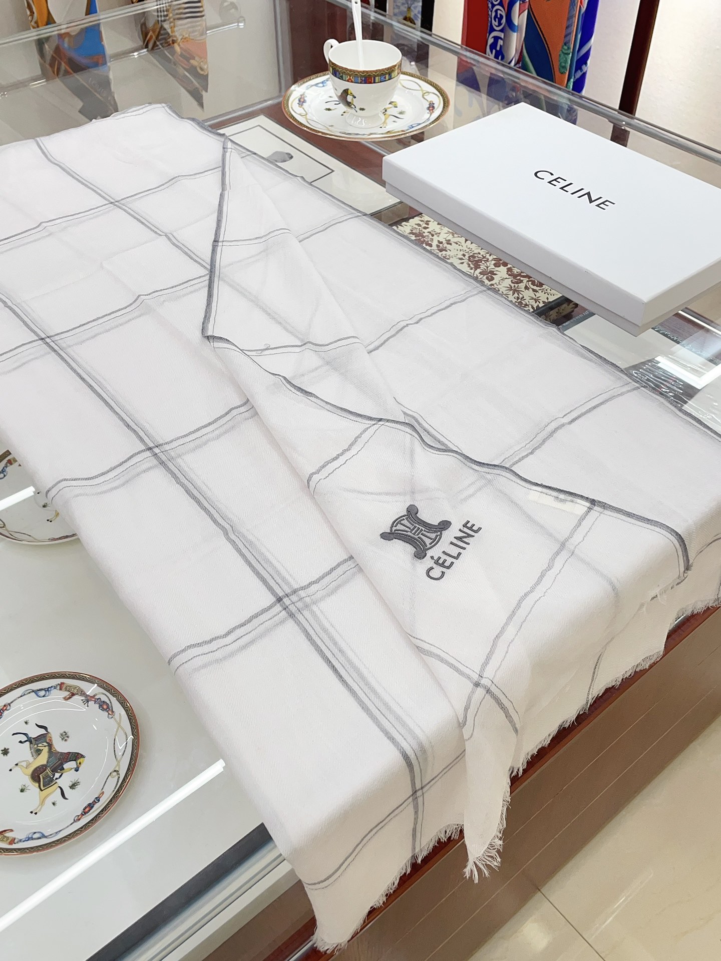 Streetwear Scarf CELINE 328849 SIZE:80*200cm - vstockx