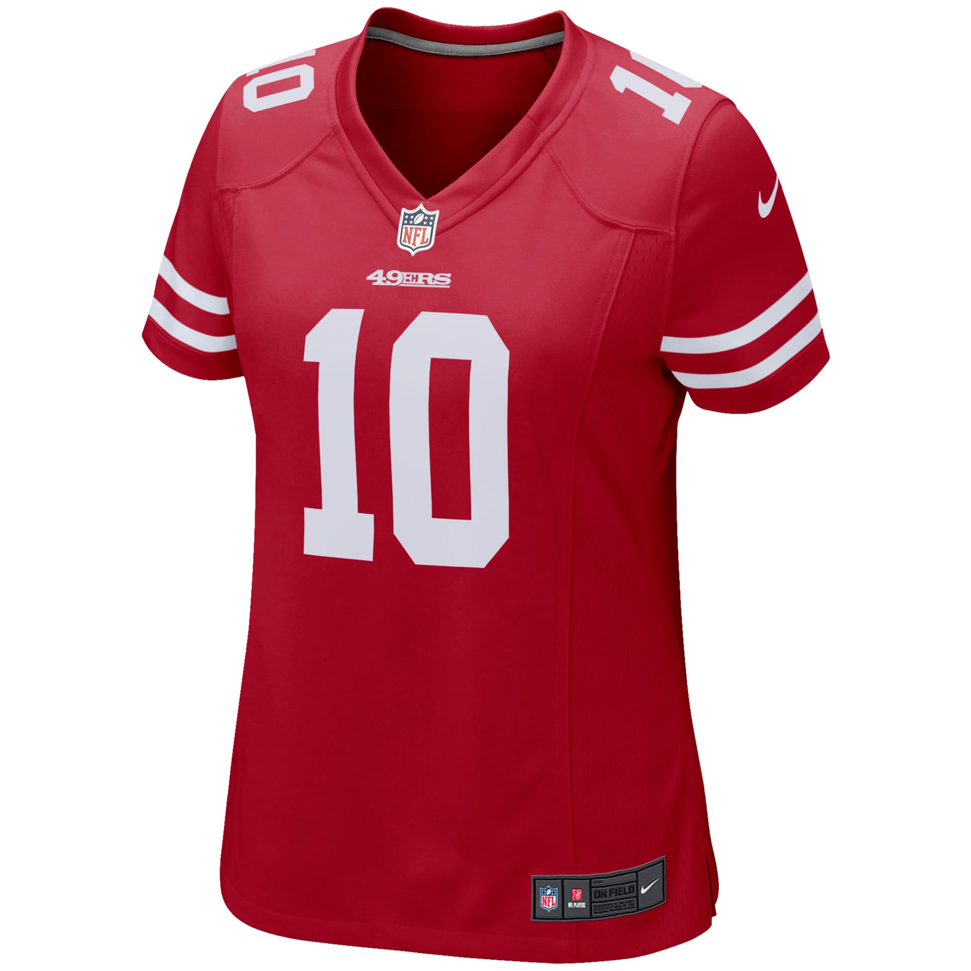 Jimmy Garoppolo San Francisco 49ers Nike Women's Game Player Jersey - Scarlet - vstockx