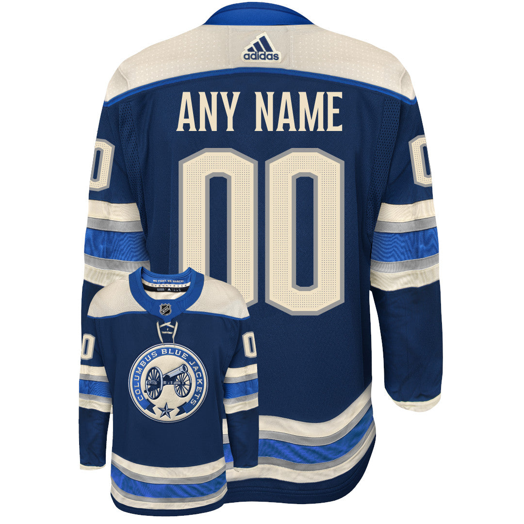 Customizable Columbus Blue Jackets Adidas Primegreen Authentic NHL Hockey Jersey - vstockx