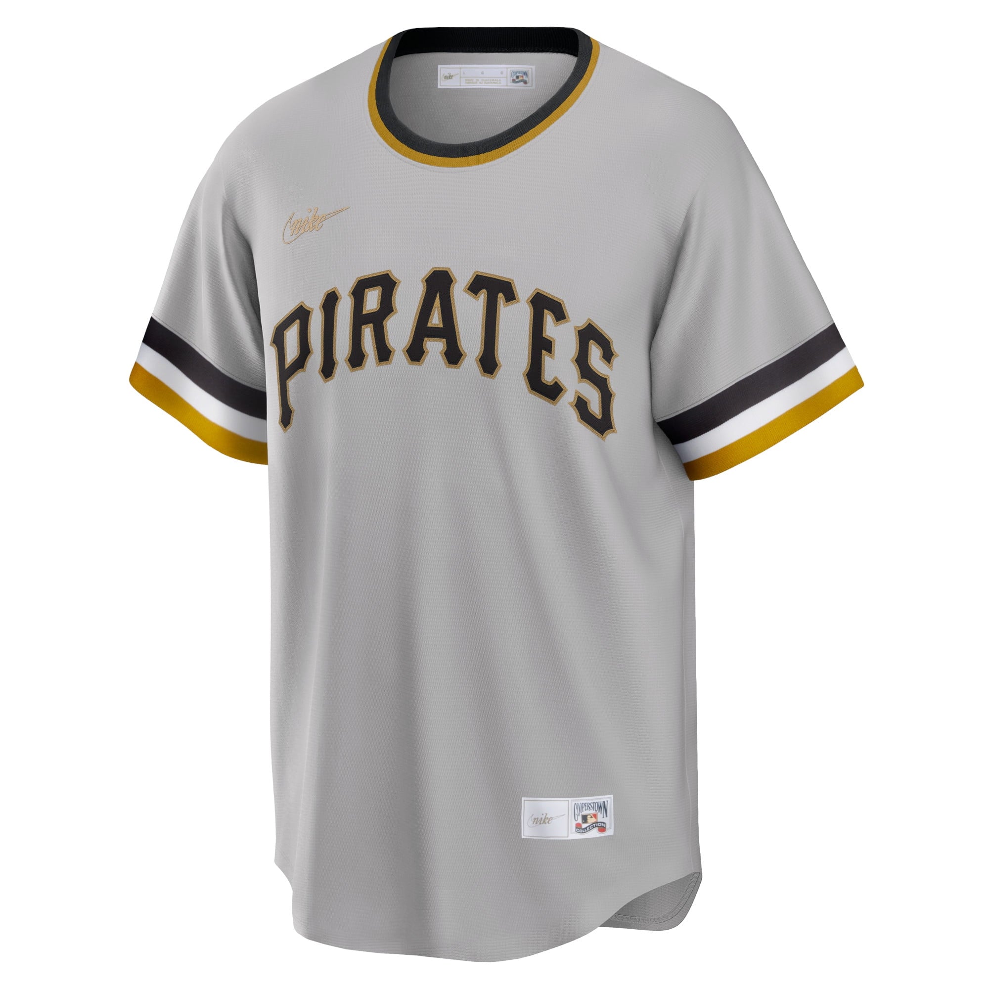 Men's Nike Roberto Clemente Gray Pittsburgh Pirates Road Cooperstown Collection Player Jersey - vstockx