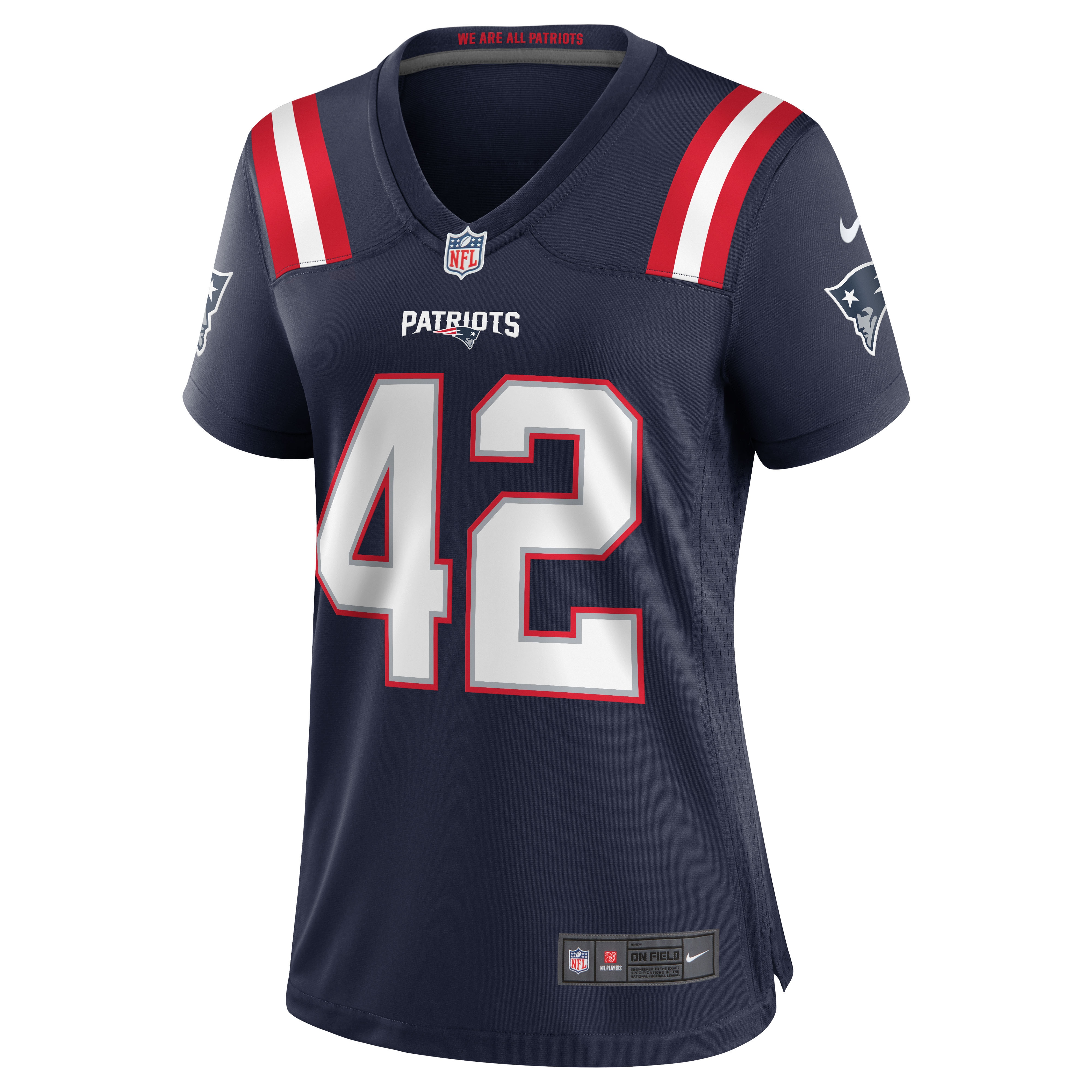 J.J. Taylor New England Patriots Nike Women's Team Game Jersey - Navy - vstockx