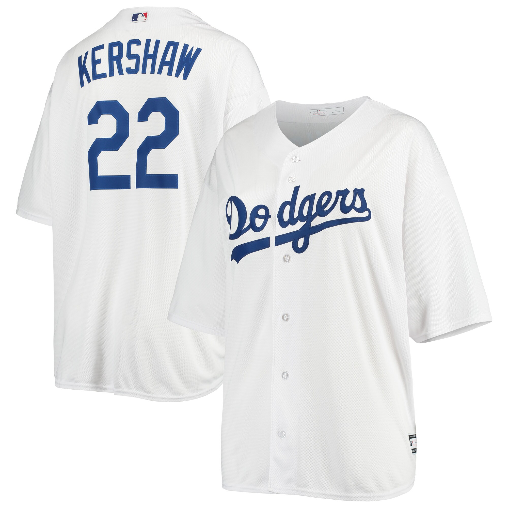 Clayton Kershaw Los Angeles Dodgers Women's Plus Size Replica Player Jersey - White - vstockx