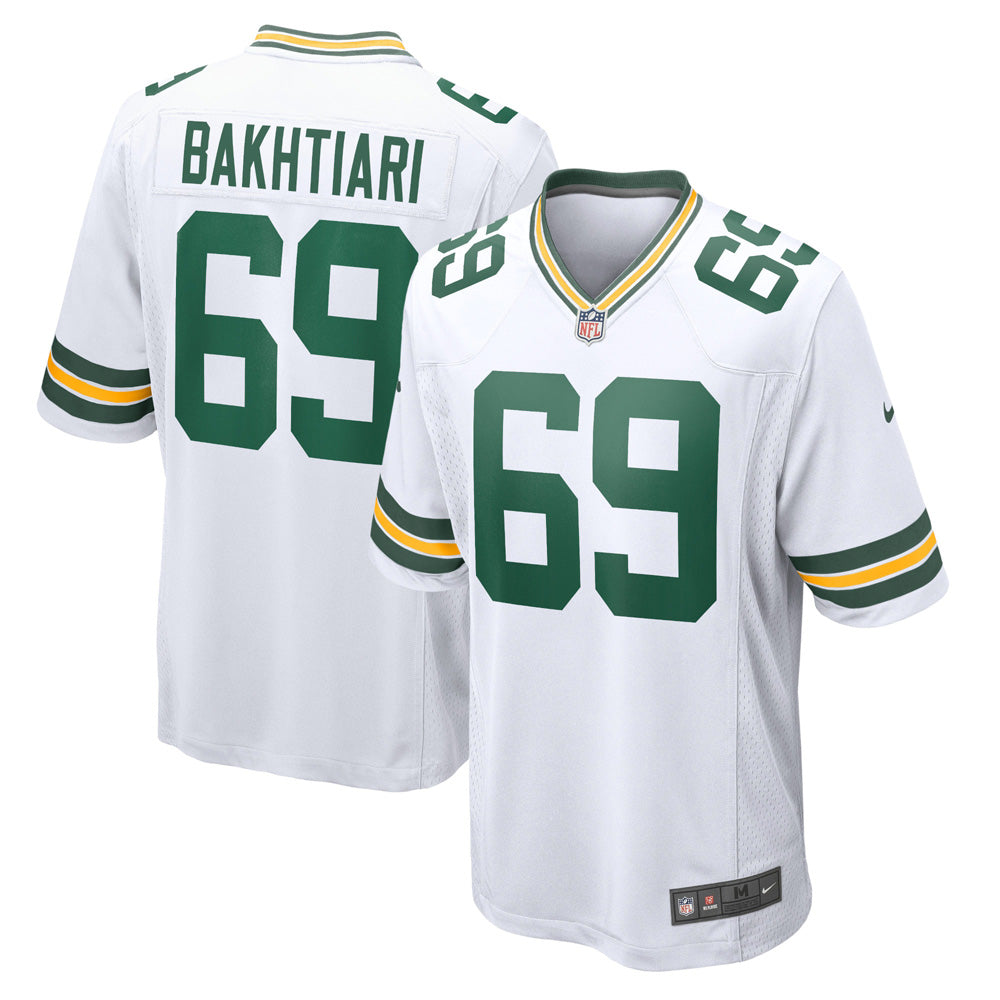 Youth Green Bay Packers David Bakhitari Game Jersey - White - vstockx