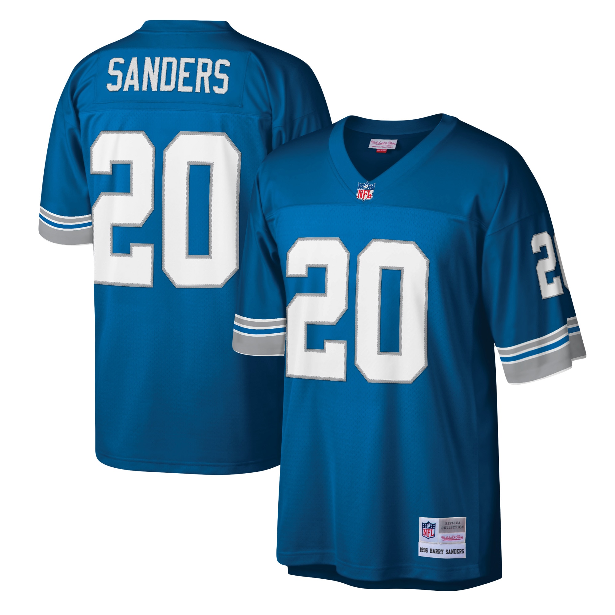 Barry Sanders Detroit Lions Mitchell & Ness Legacy Replica Jersey - Blue - vstockx