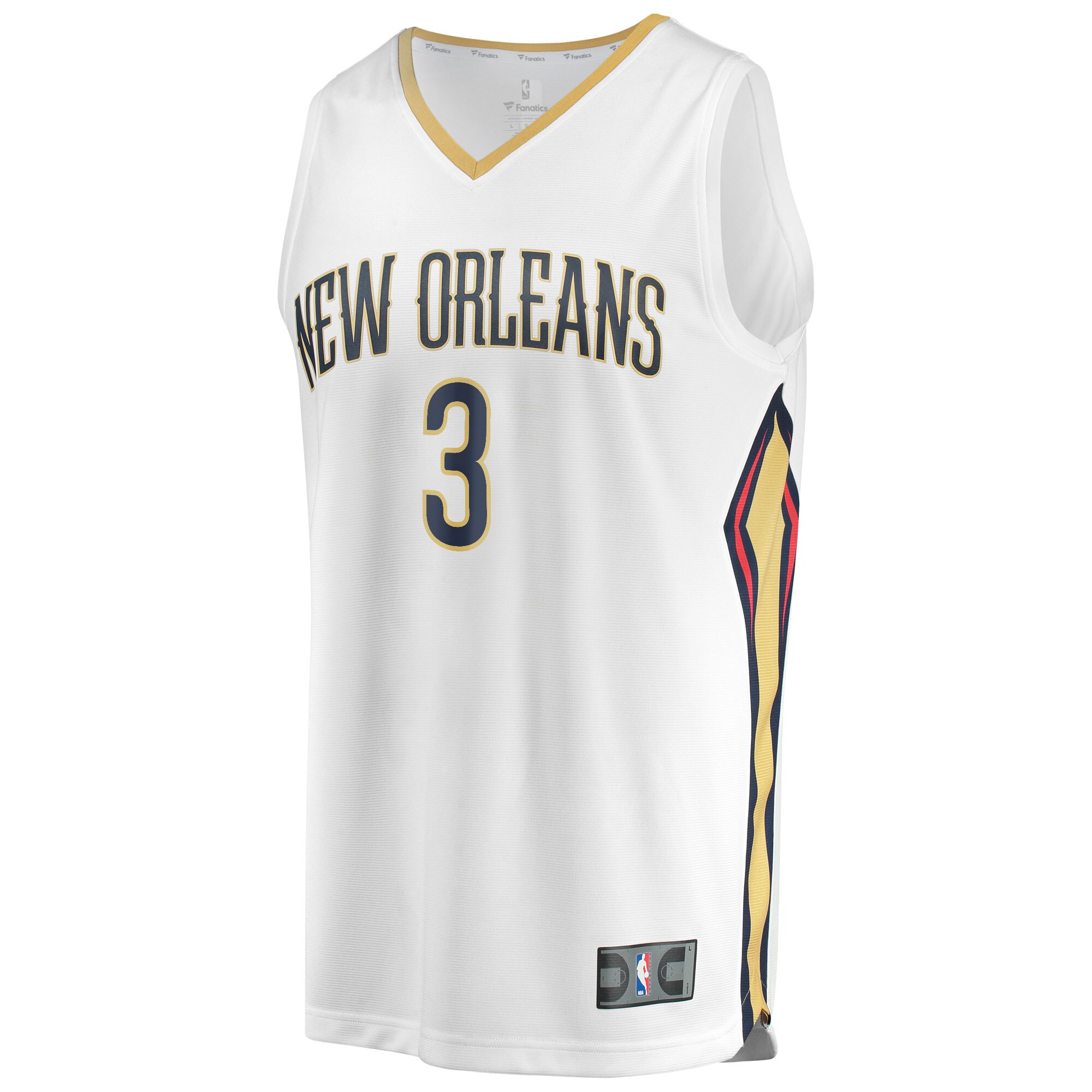 C.J. McCollum New Orleans Pelicans Fanatics Branded Fast Break Replica Jersey - Association Edition - White - vstockx
