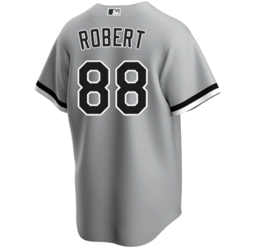 Men's Luis Robert Chicago White Sox Gray Road Replica Team Jersey - vstockx