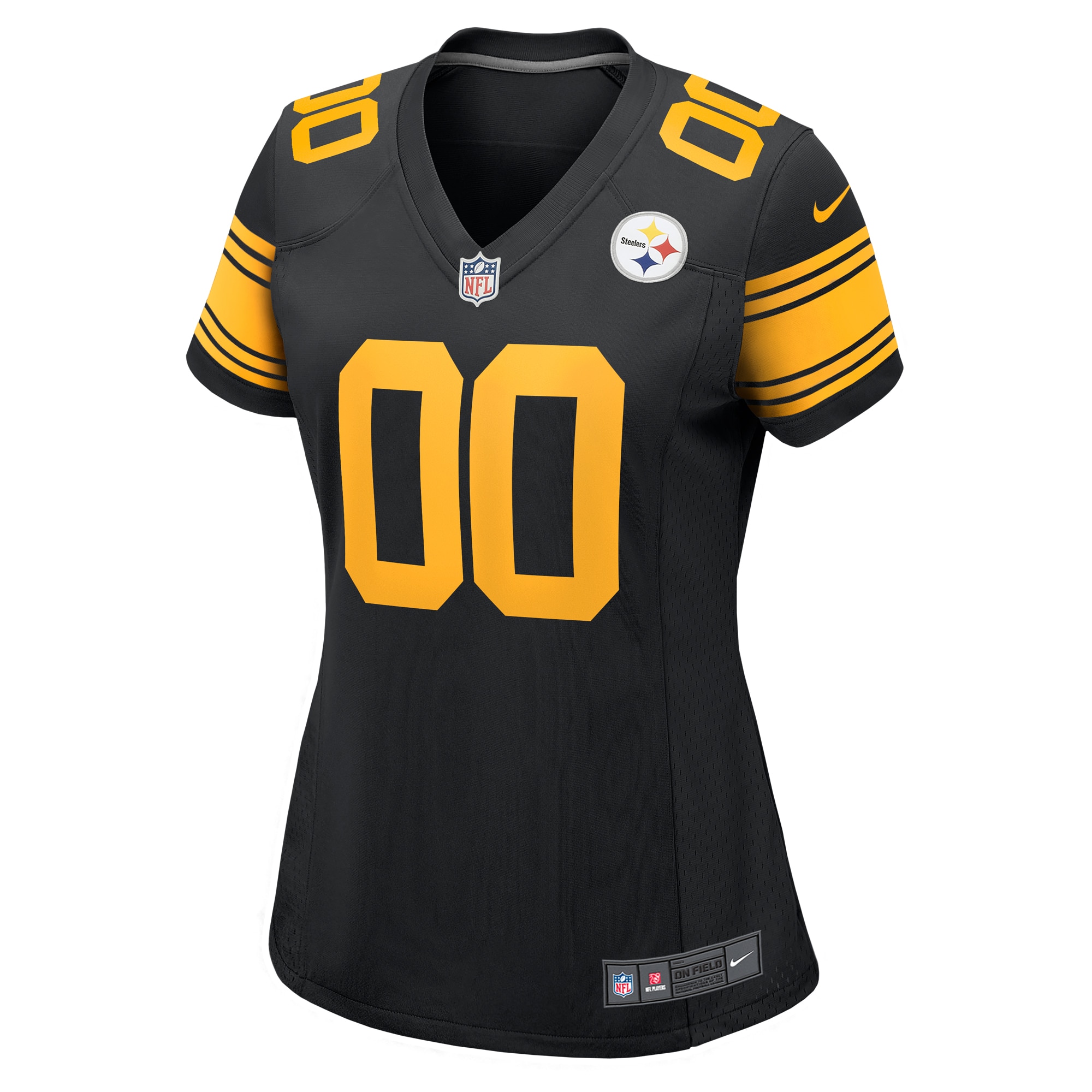 Pittsburgh Steelers Nike Women's Alternate Custom Game Jersey - Black - vstockx
