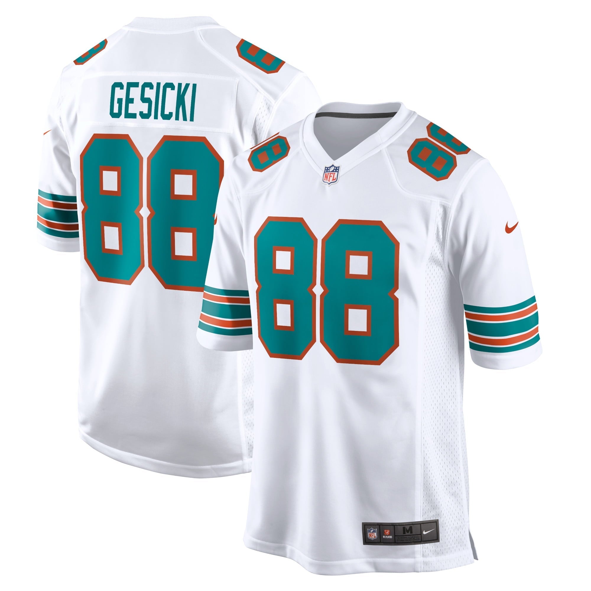 Men's Nike Mike Gesicki White Miami Dolphins Alternate Game Jersey - vstockx