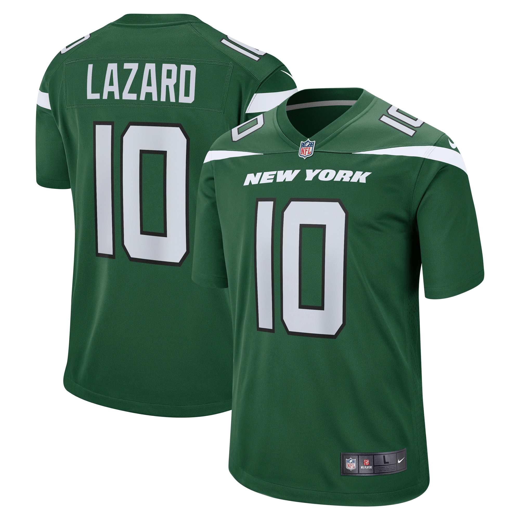 Allen Lazard New York Jets Nike Game Player Jersey - Gotham Green - vstockx