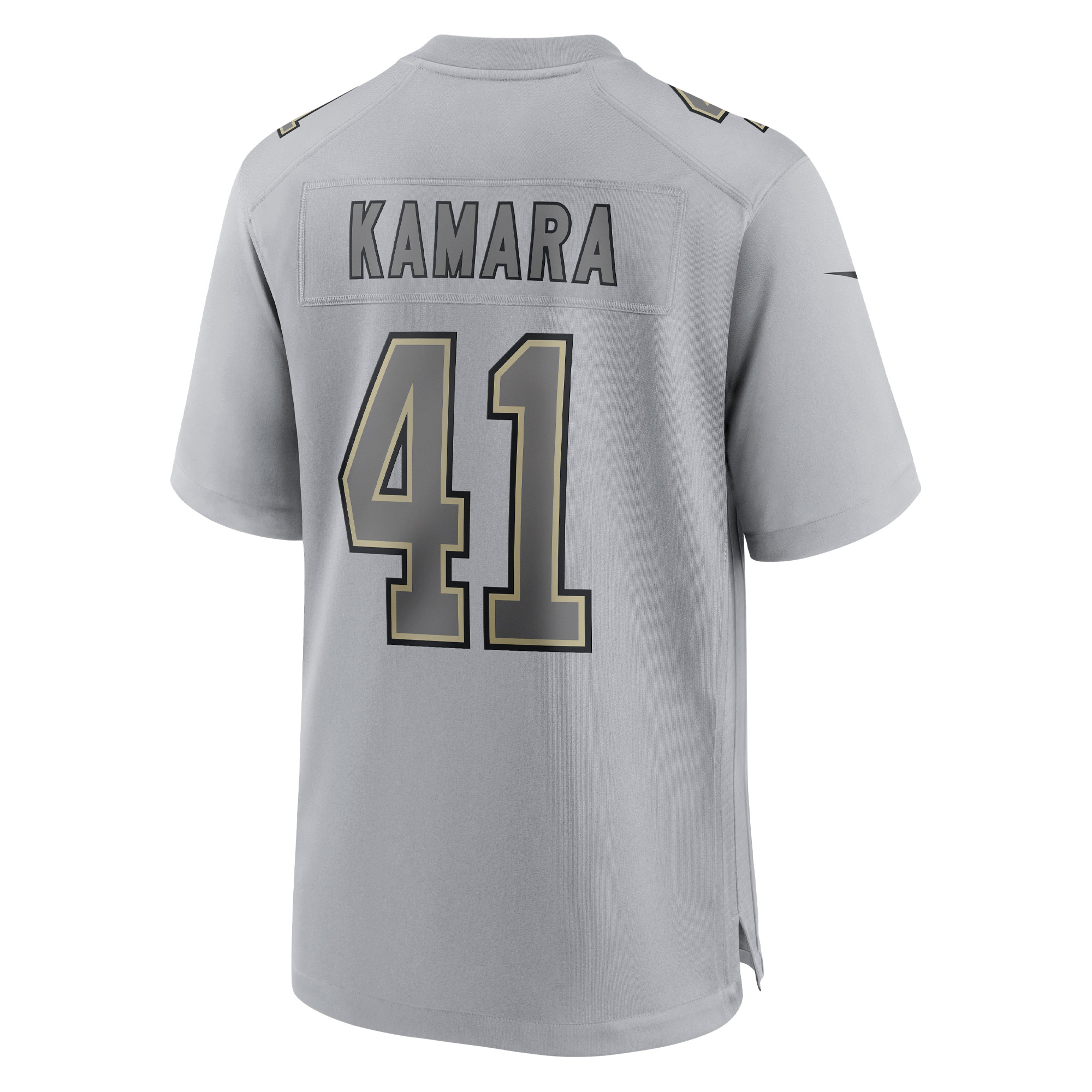 Alvin Kamara New Orleans Saints Nike Atmosphere Fashion Game Jersey - Gray - vstockx