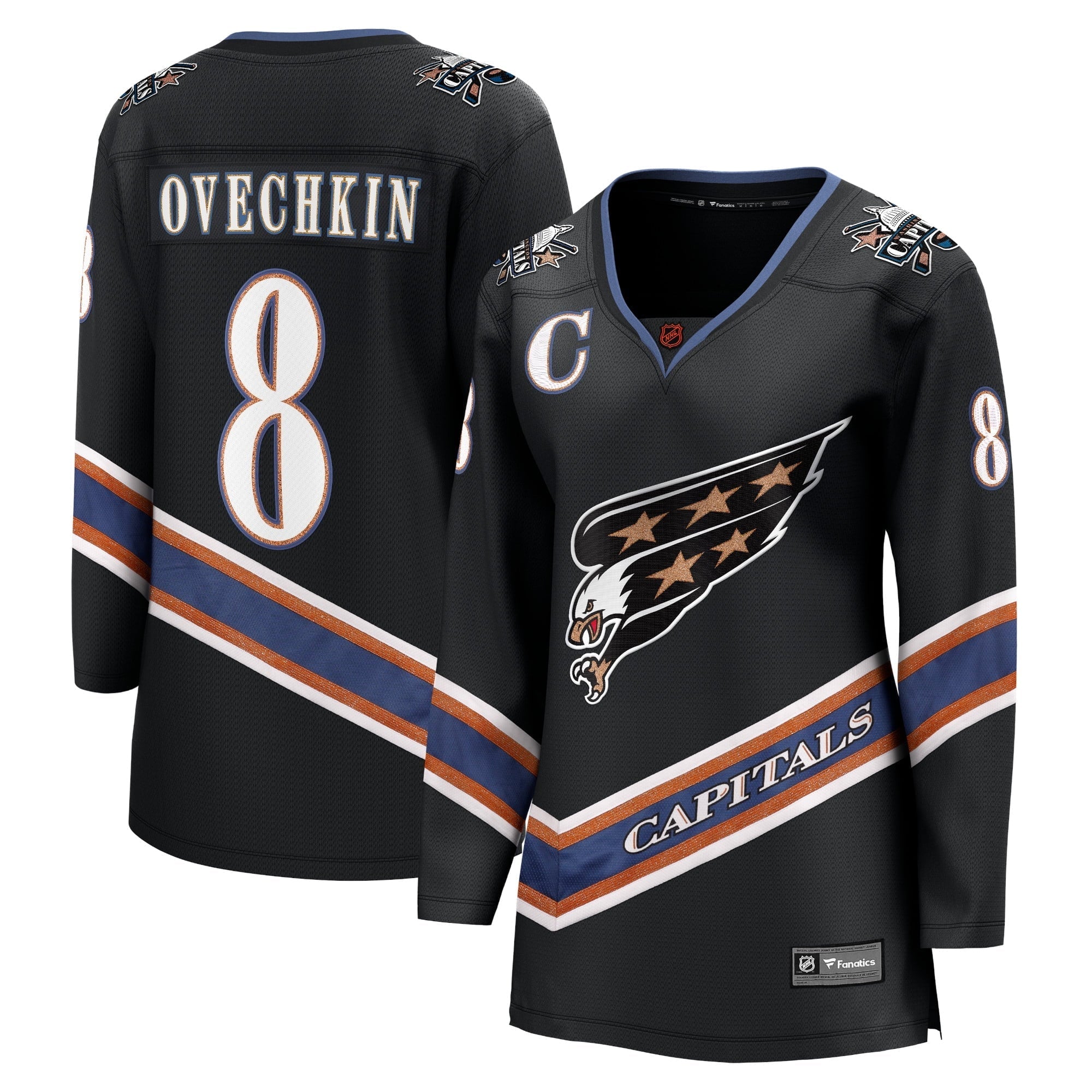 Women's Fanatics Branded Alexander Ovechkin Black Washington Capitals Special Edition 2.0 Breakaway Player Jersey - vstockx
