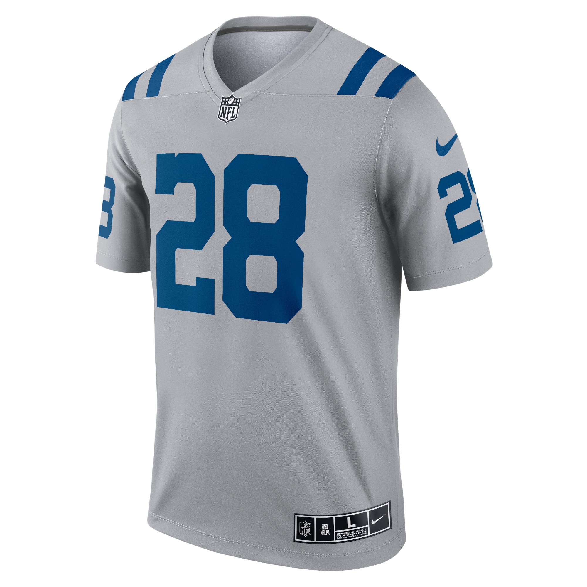 Jonathan Taylor Indianapolis Colts Nike Inverted Legend Jersey - Gray - vstockx