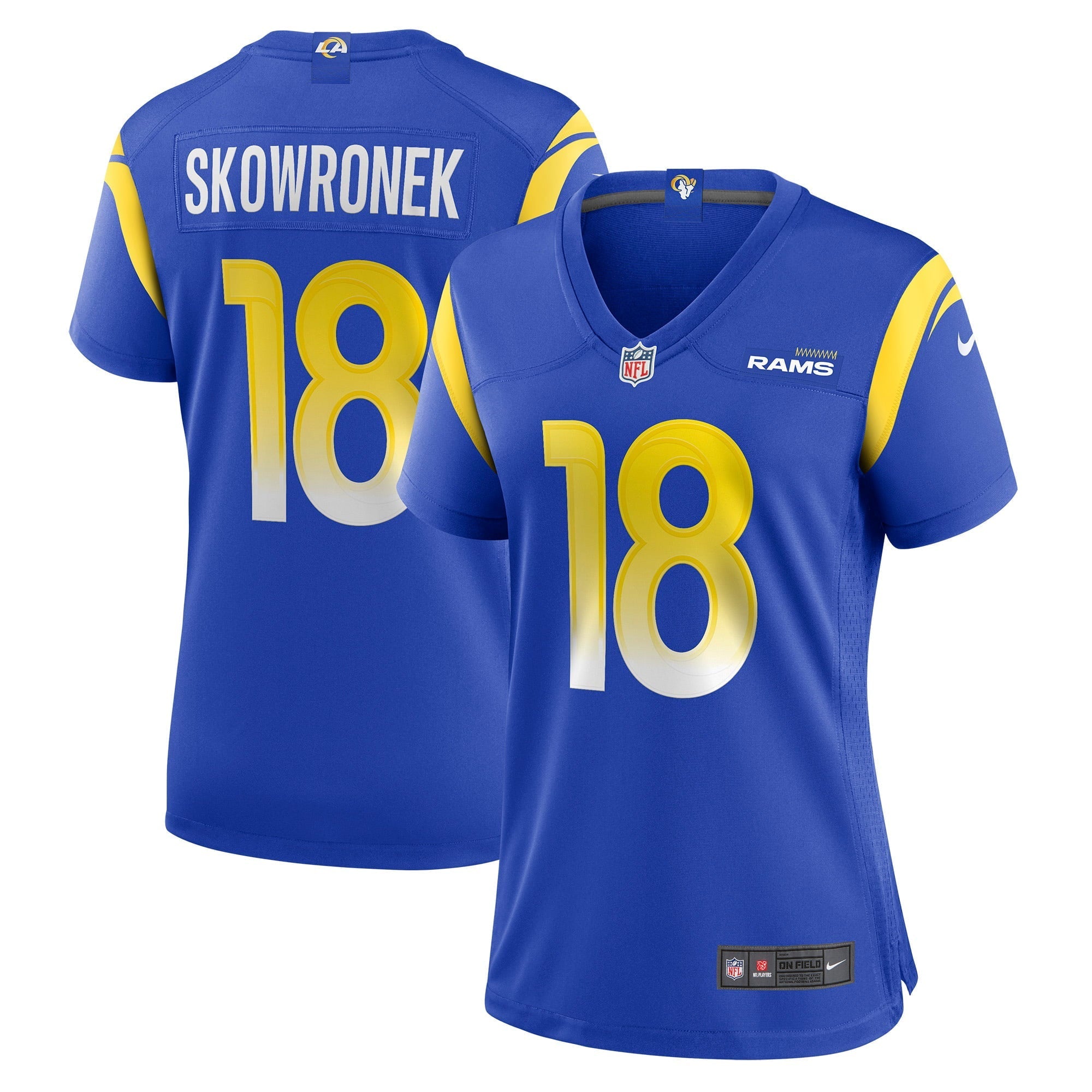 Women's Nike Ben Skowronek Royal Los Angeles Rams Game Jersey - vstockx