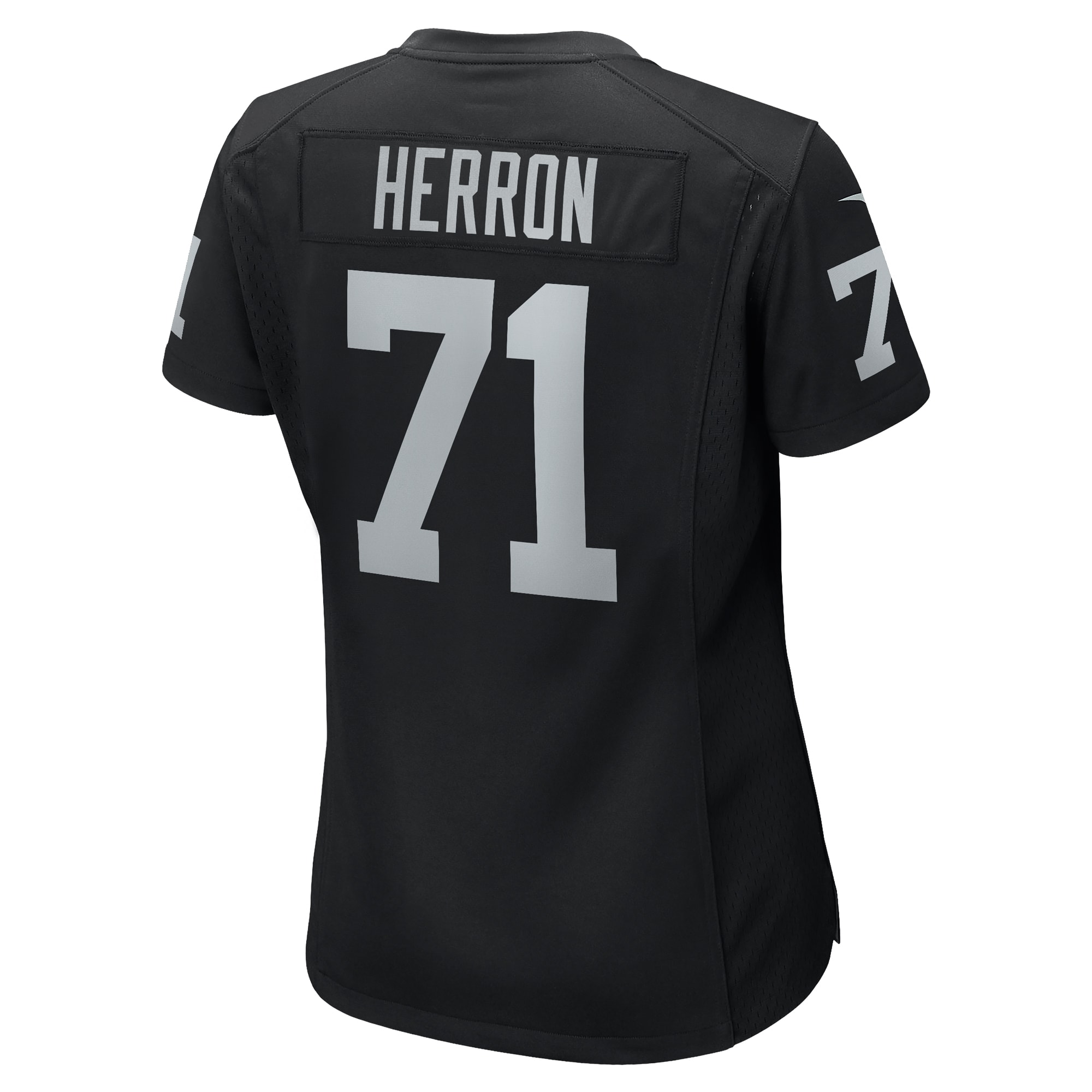 Justin Herron Las Vegas Raiders Nike Women's Team Game Jersey - Black - vstockx