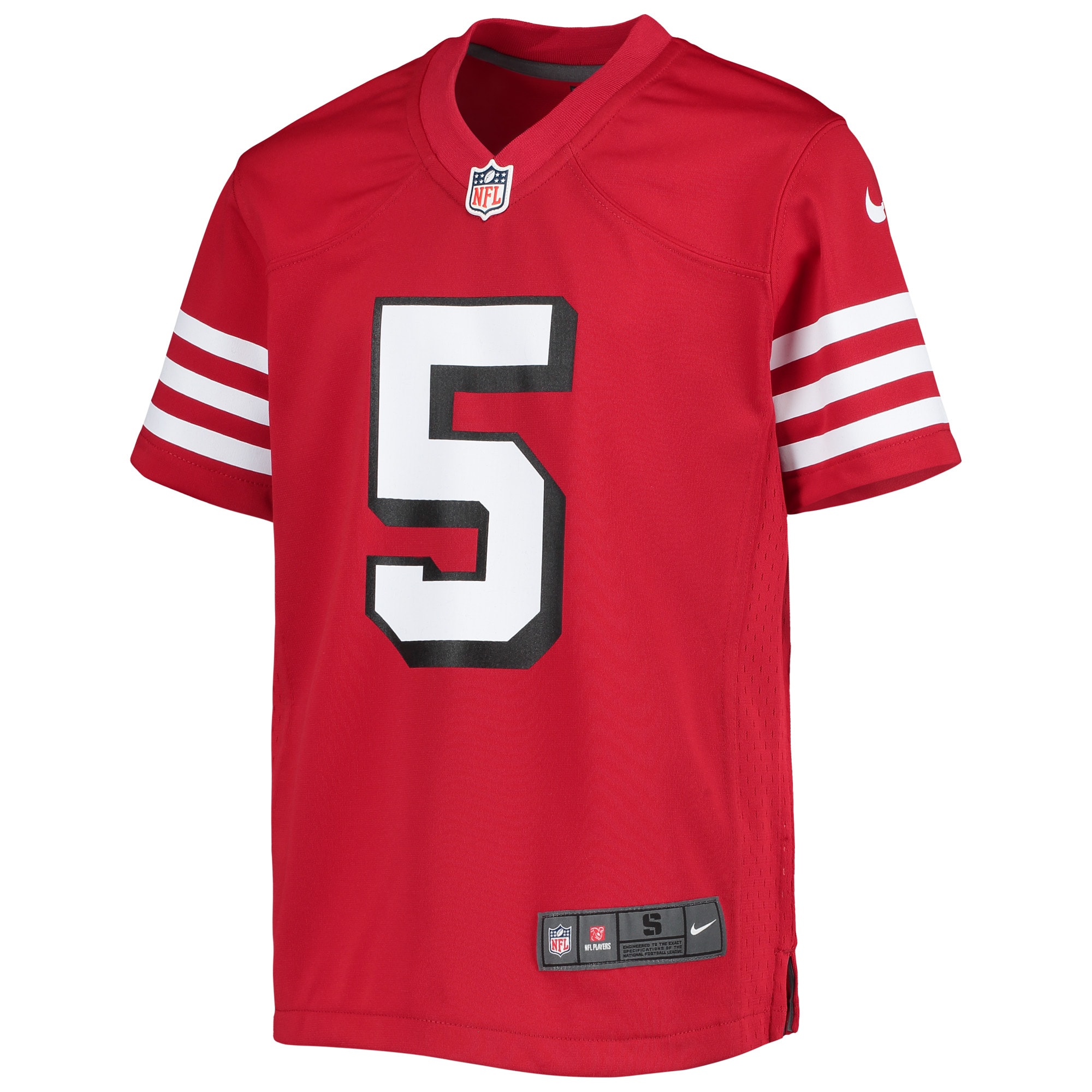 Trey Lance San Francisco 49ers Nike Youth Game Jersey - Scarlet - vstockx