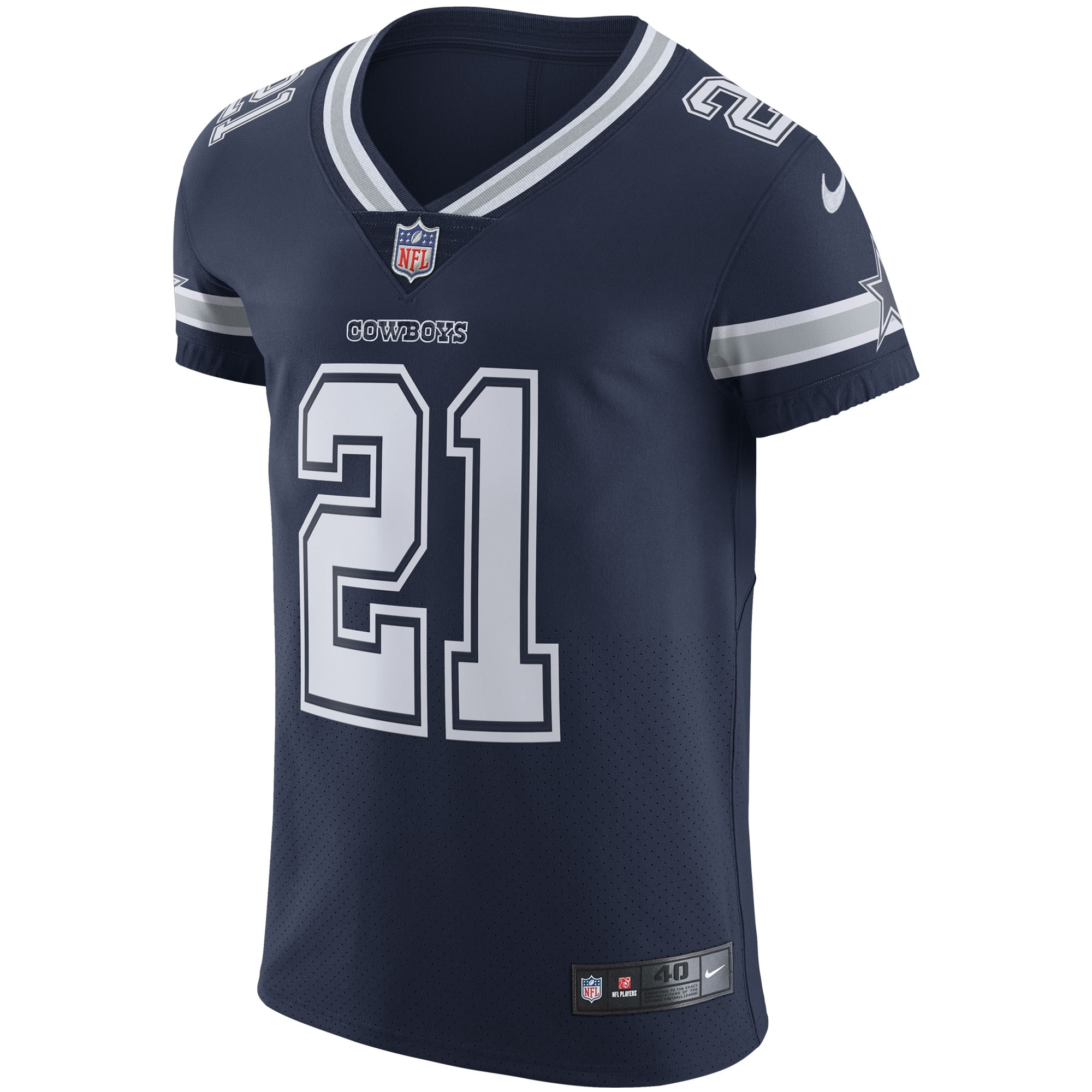 Ezekiel Elliott Dallas Cowboys Nike Vapor Elite Jersey - Navy - vstockx