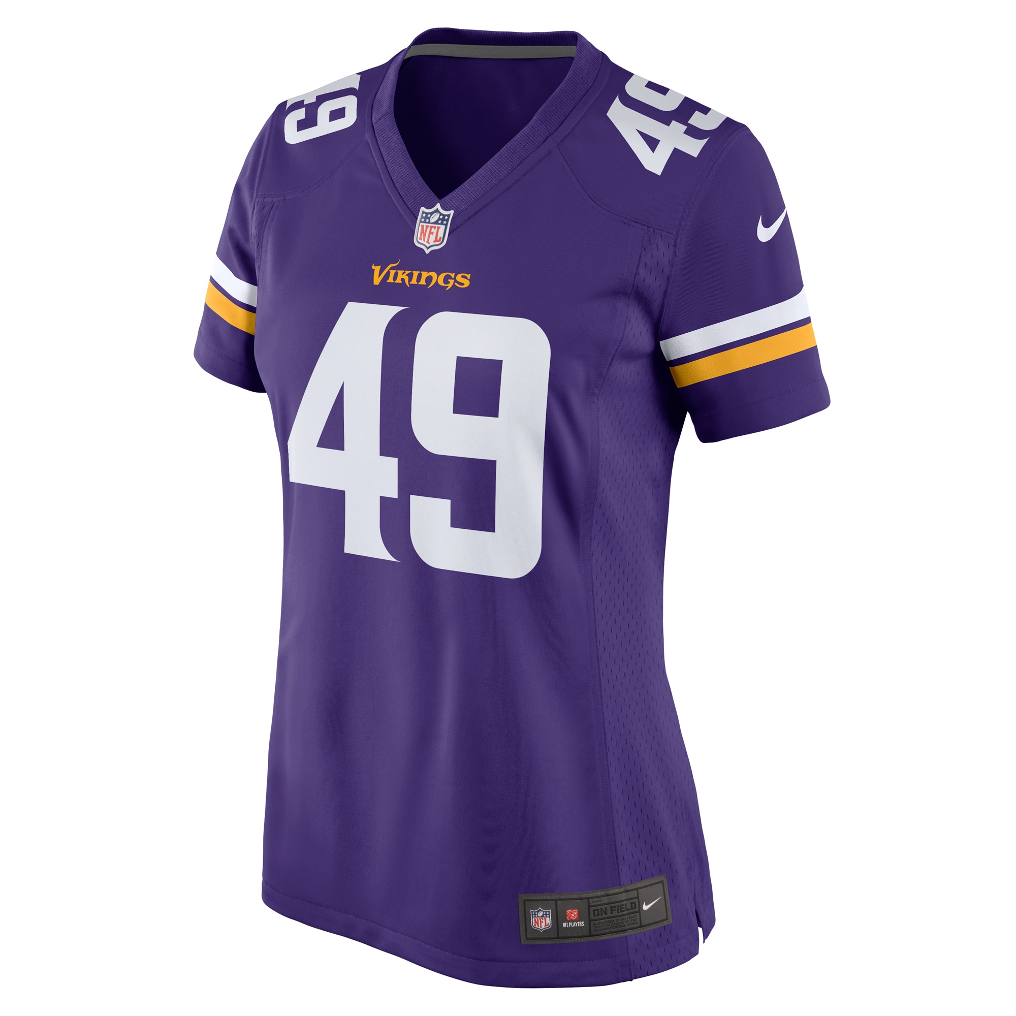 Tanner Vallejo Minnesota Vikings Nike Women's Team Game Jersey - Purple - vstockx