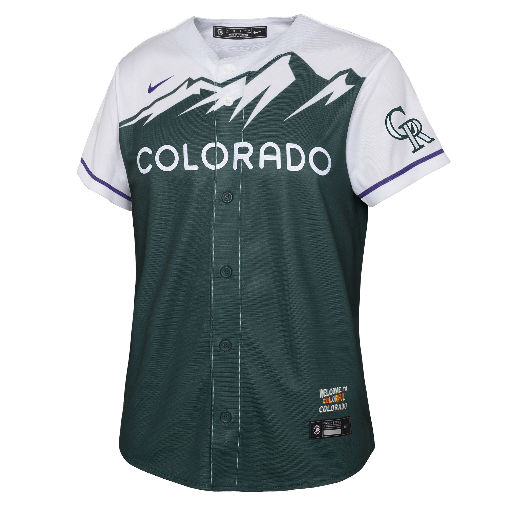 Charlie Blackmon Colorado Rockies Nike Youth 2022 City Connect Replica Player Jersey - Green - vstockx