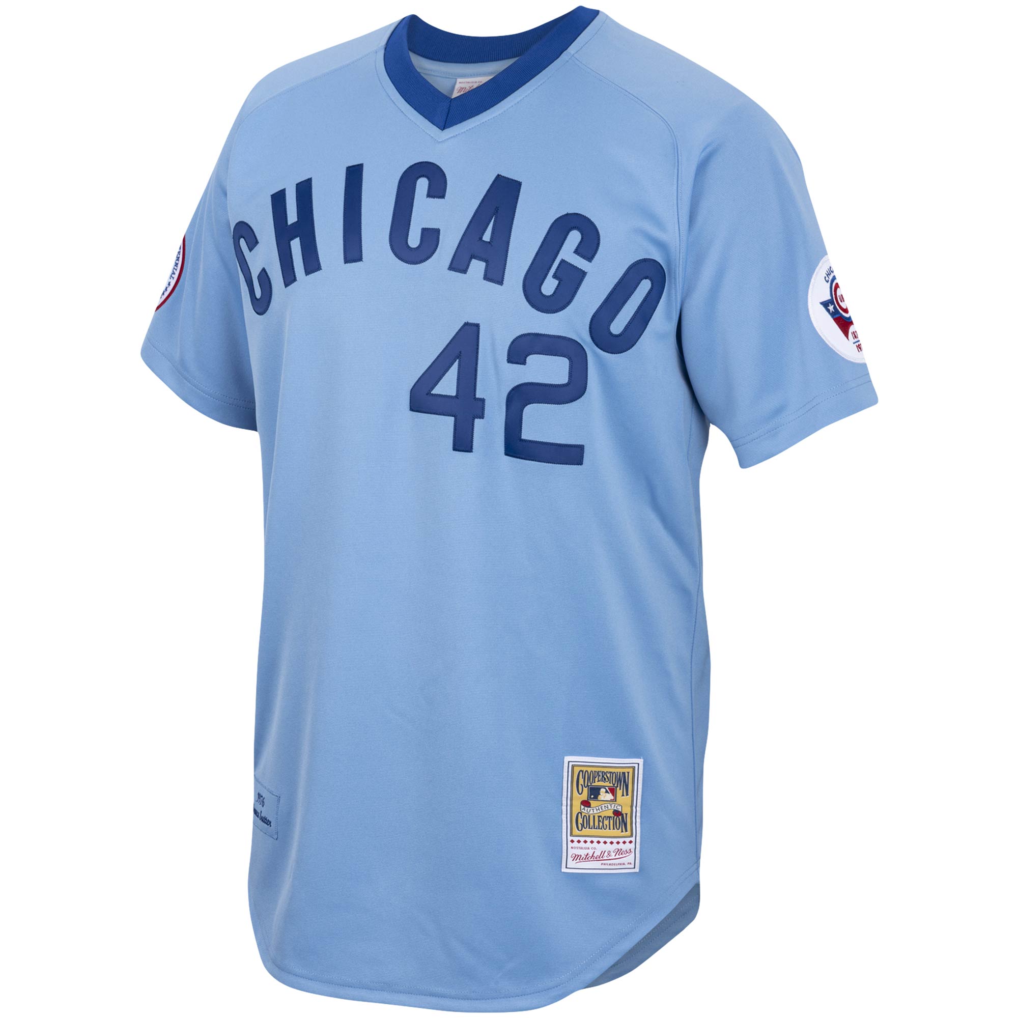Bruce Sutter Chicago Cubs Mitchell & Ness Road 1976 Cooperstown Collection Authentic Jersey - Light Blue - vstockx