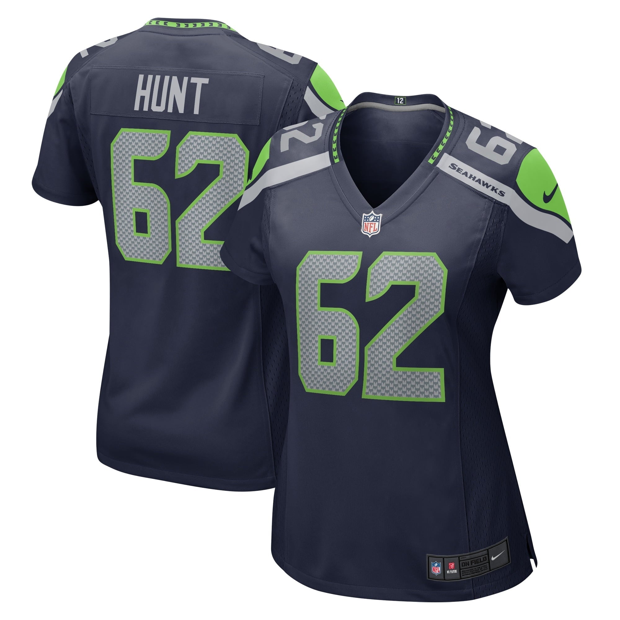 Women's Nike Joey Hunt College Navy Seattle Seahawks Home Game Player Jersey - vstockx