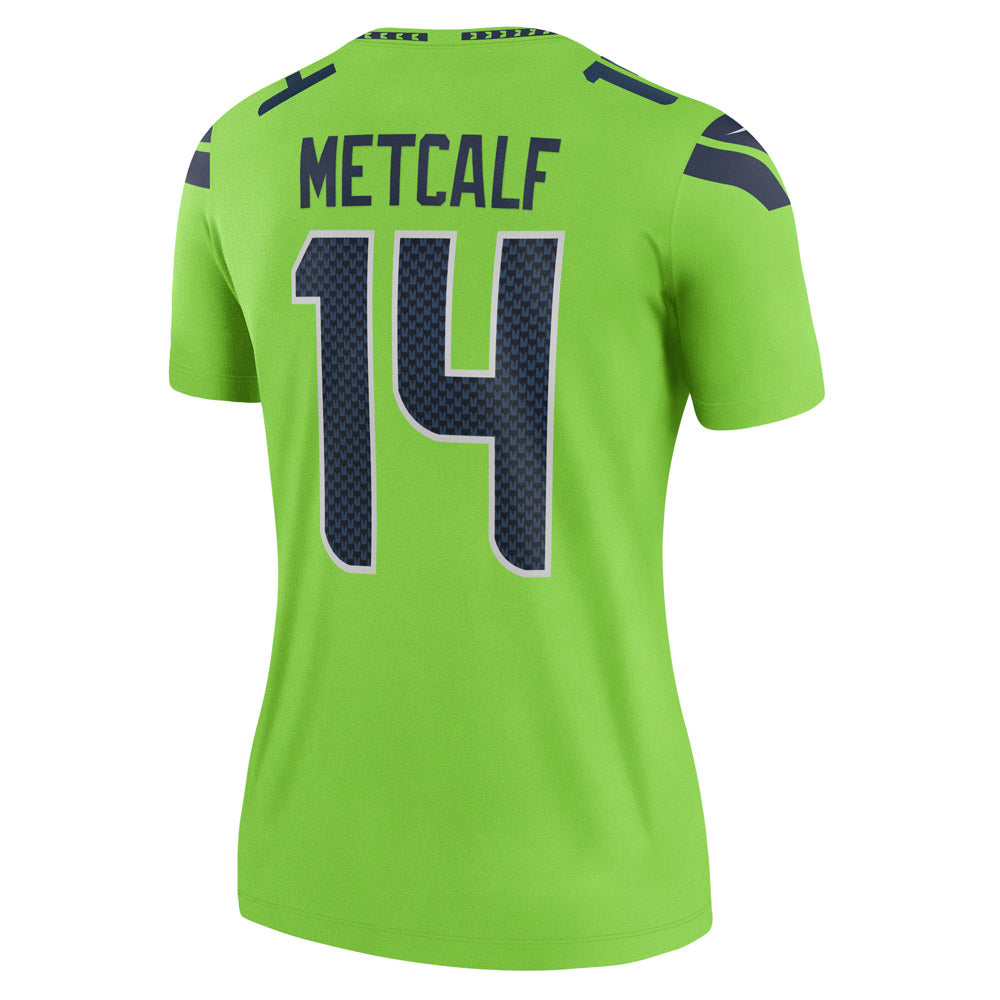 Women's Seattle Seahawks DK Metcalf Legend Jersey Neon Green - vstockx