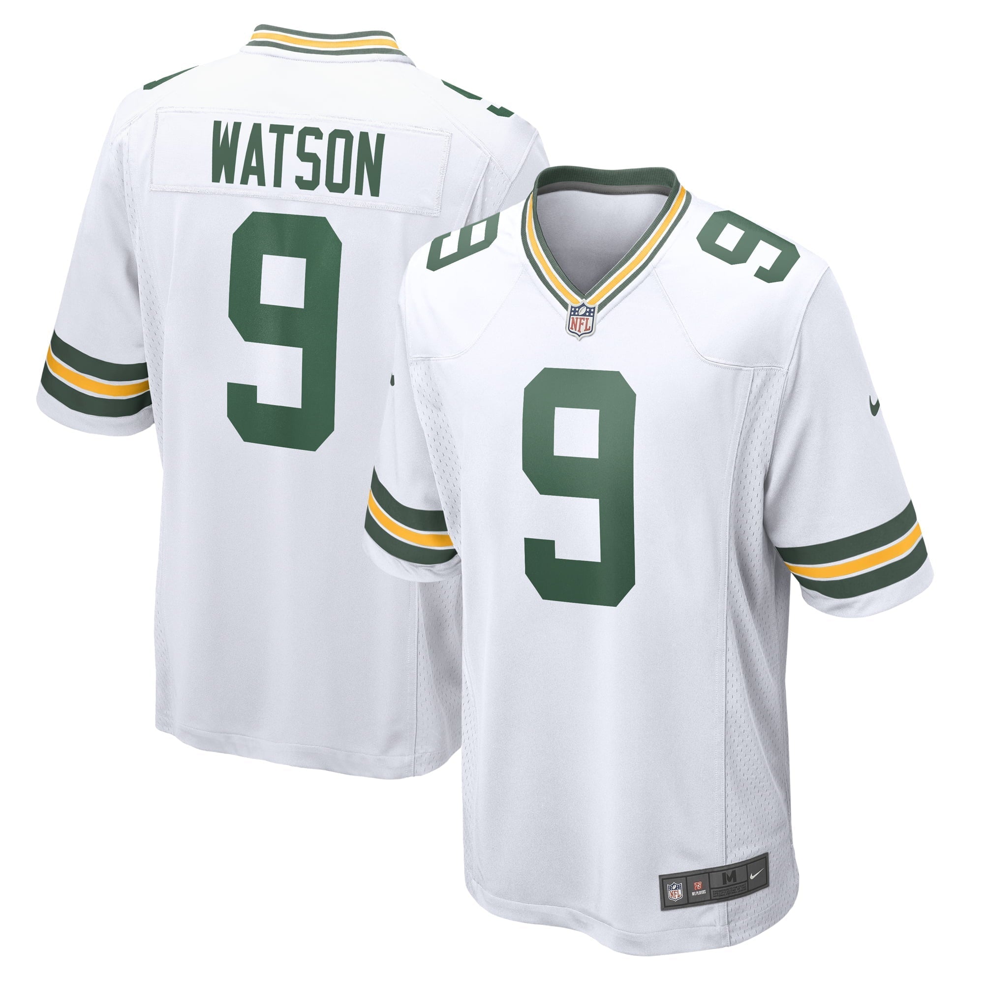 Men's Nike Christian Watson White Green Bay Packers Game Jersey - vstockx