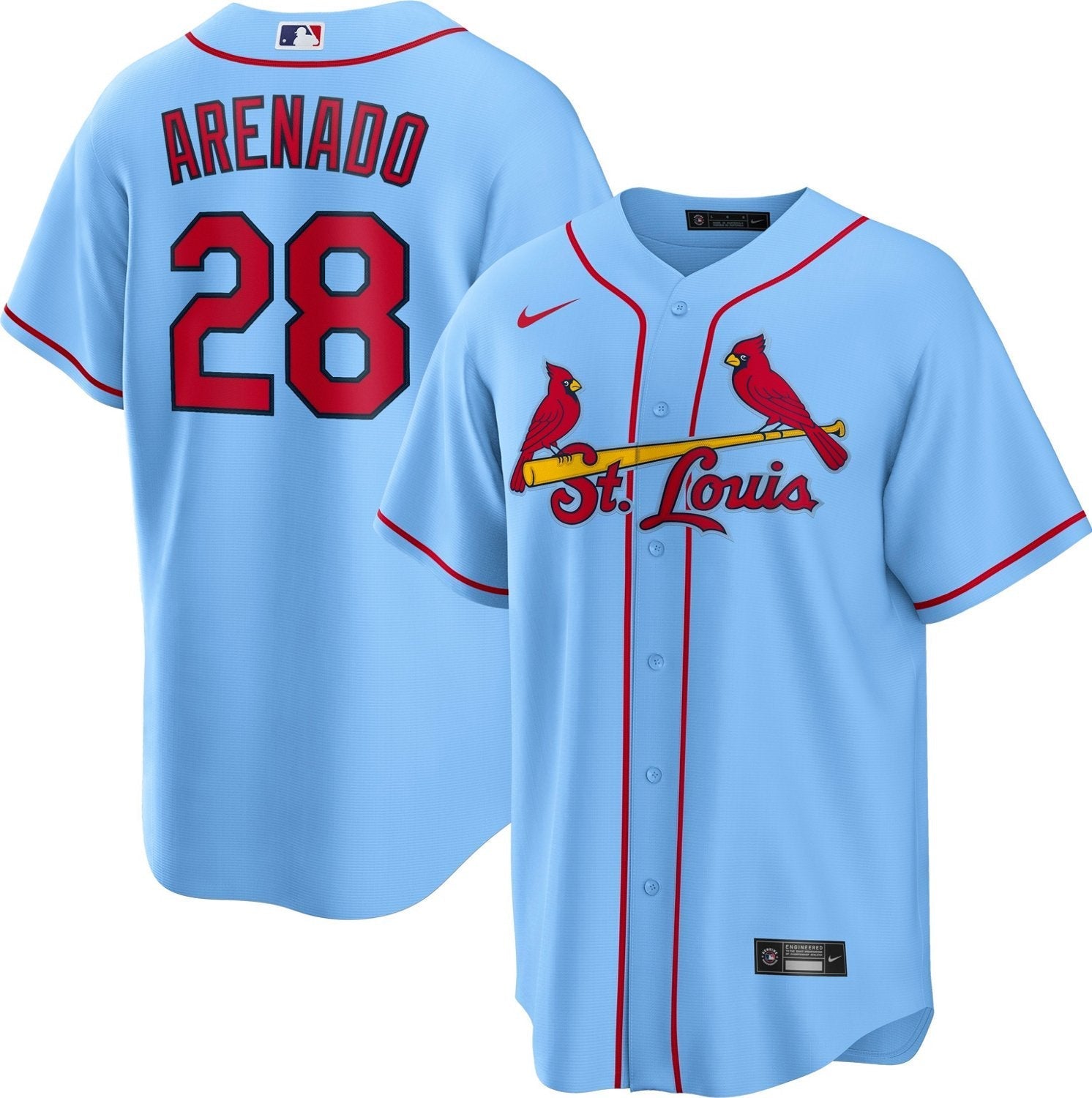 Nike Men's St. Louis Cardinals Nolan Arenado #28 Official Replica Jersey - vstockx