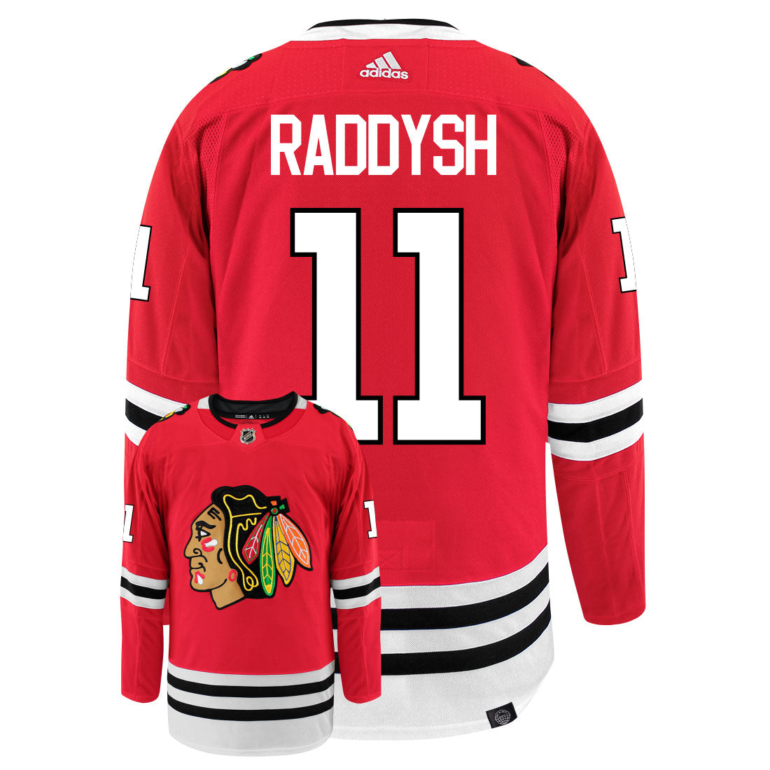 Taylor Raddysh Chicago Blackhawks Adidas Primegreen Authentic NHL Hockey Jersey - vstockx