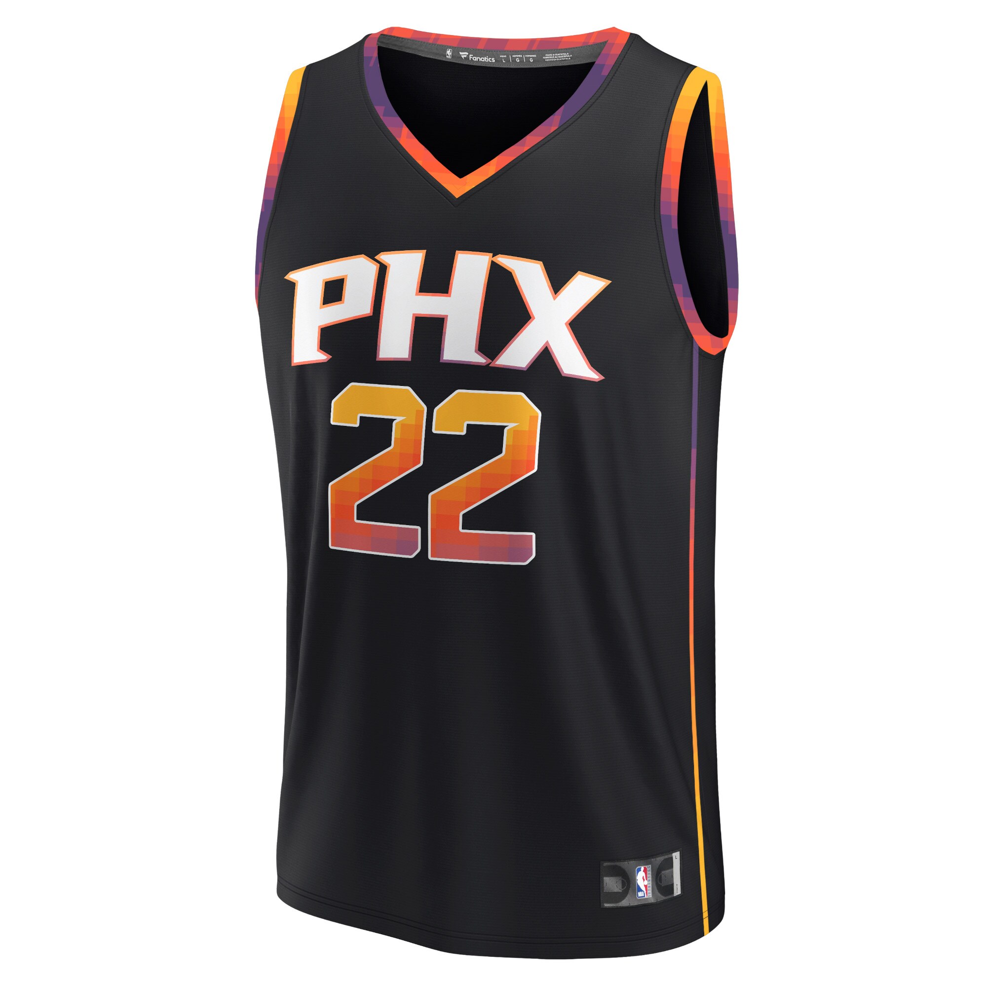 Deandre Ayton Phoenix Suns Fanatics Branded Fast Break Replica Player Jersey - Statement Edition - Black - vstockx
