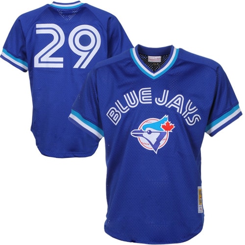 Joe Carter Toronto Blue Jays Mitchell & Ness 1993 Authentic Cooperstown Collection Mesh Batting Practice Jersey - Royal - vstockx