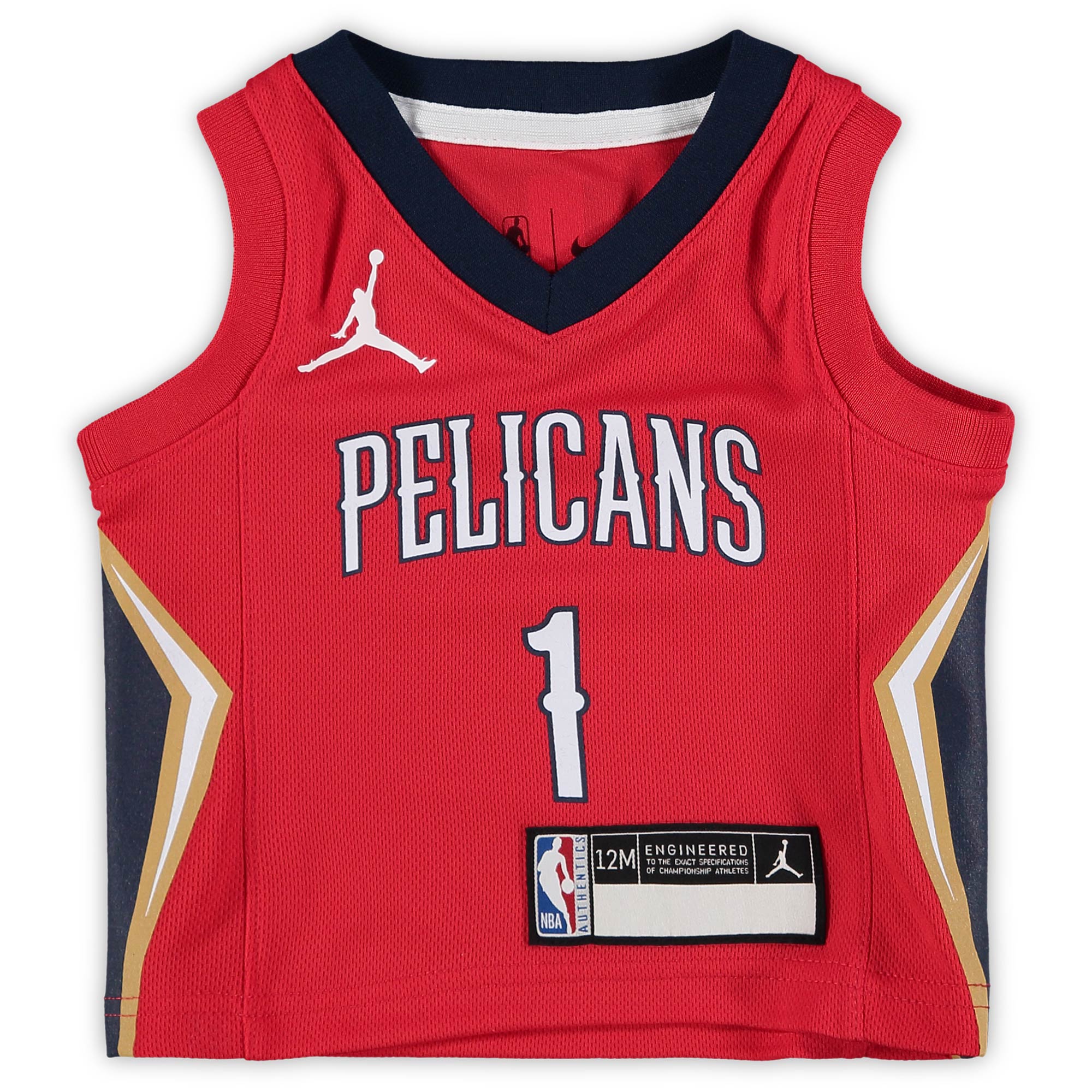 Zion Williamson New Orleans Pelicans Jordans Brand Infant 2020/21 Jersey - Statement Edition - Red - vstockx