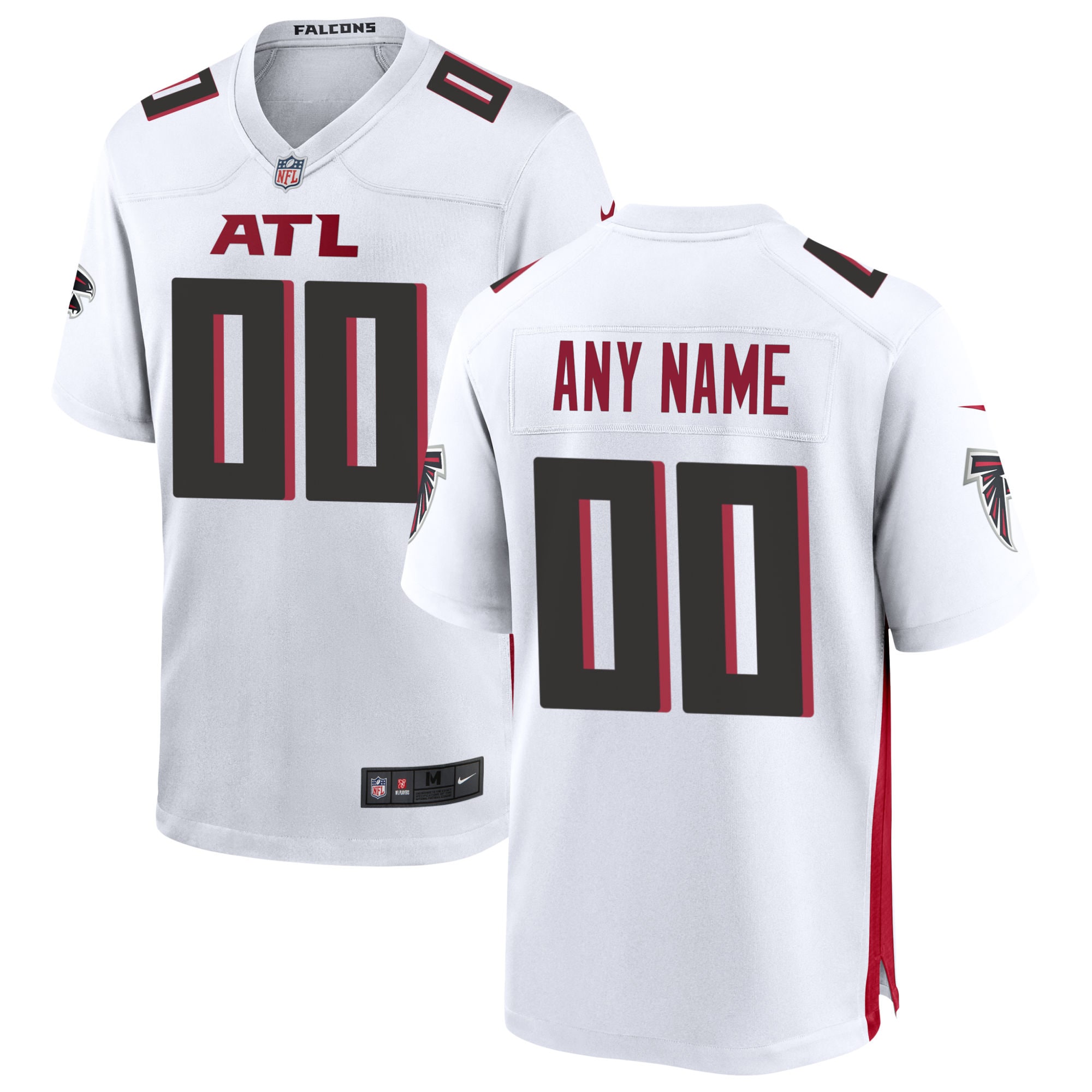 Atlanta Falcons Nike Custom Game Jersey - White - vstockx