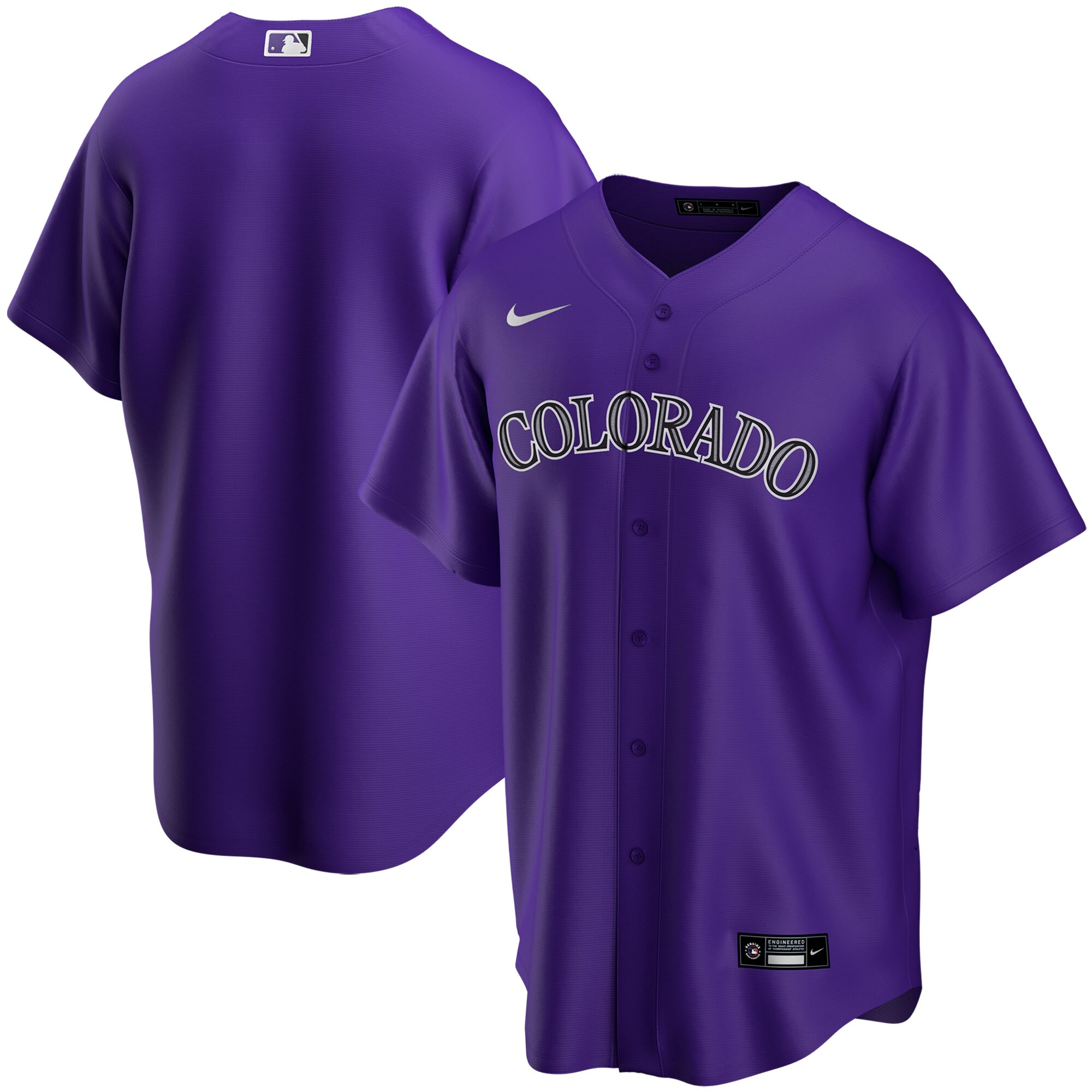 Colorado Rockies Nike Youth Alternate Replica Team Jersey - Purple - vstockx