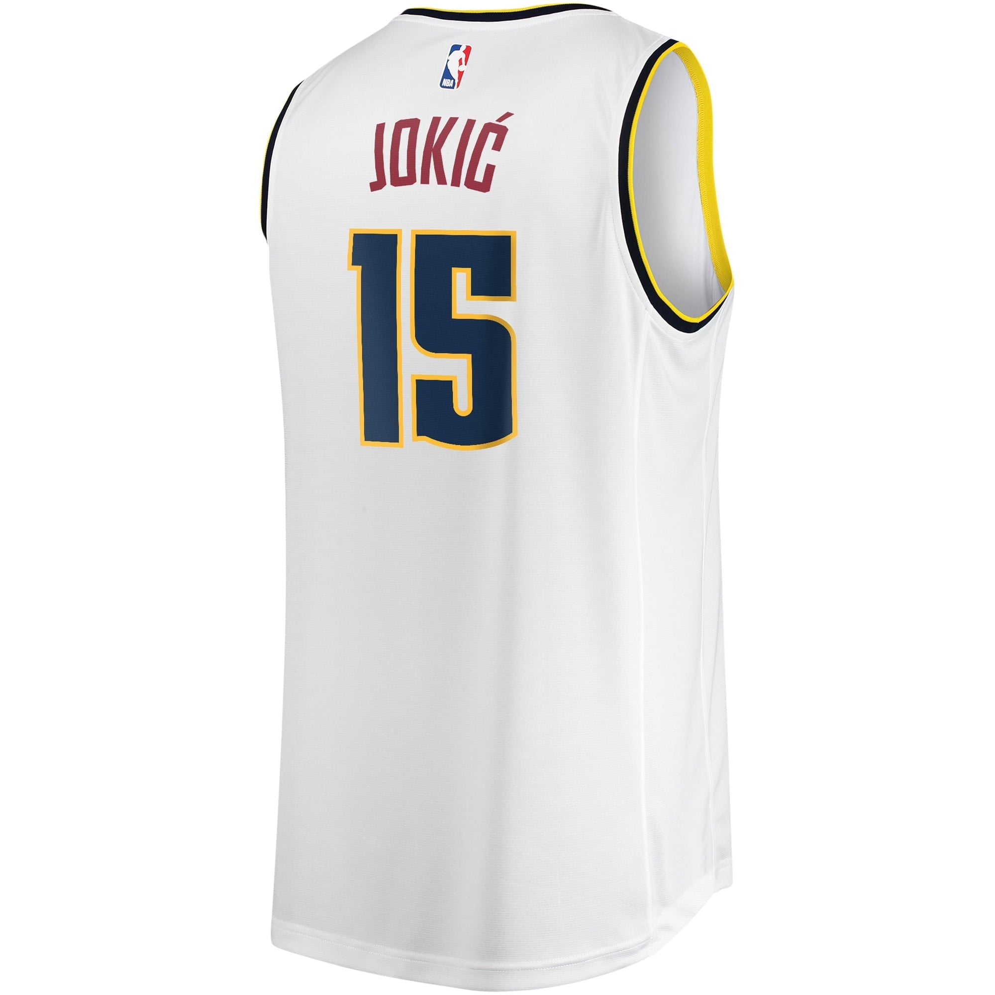 Youth Fanatics Branded Nikola Jokic White Denver Nuggets Fast Break Player Jersey - Association Edition - vstockx