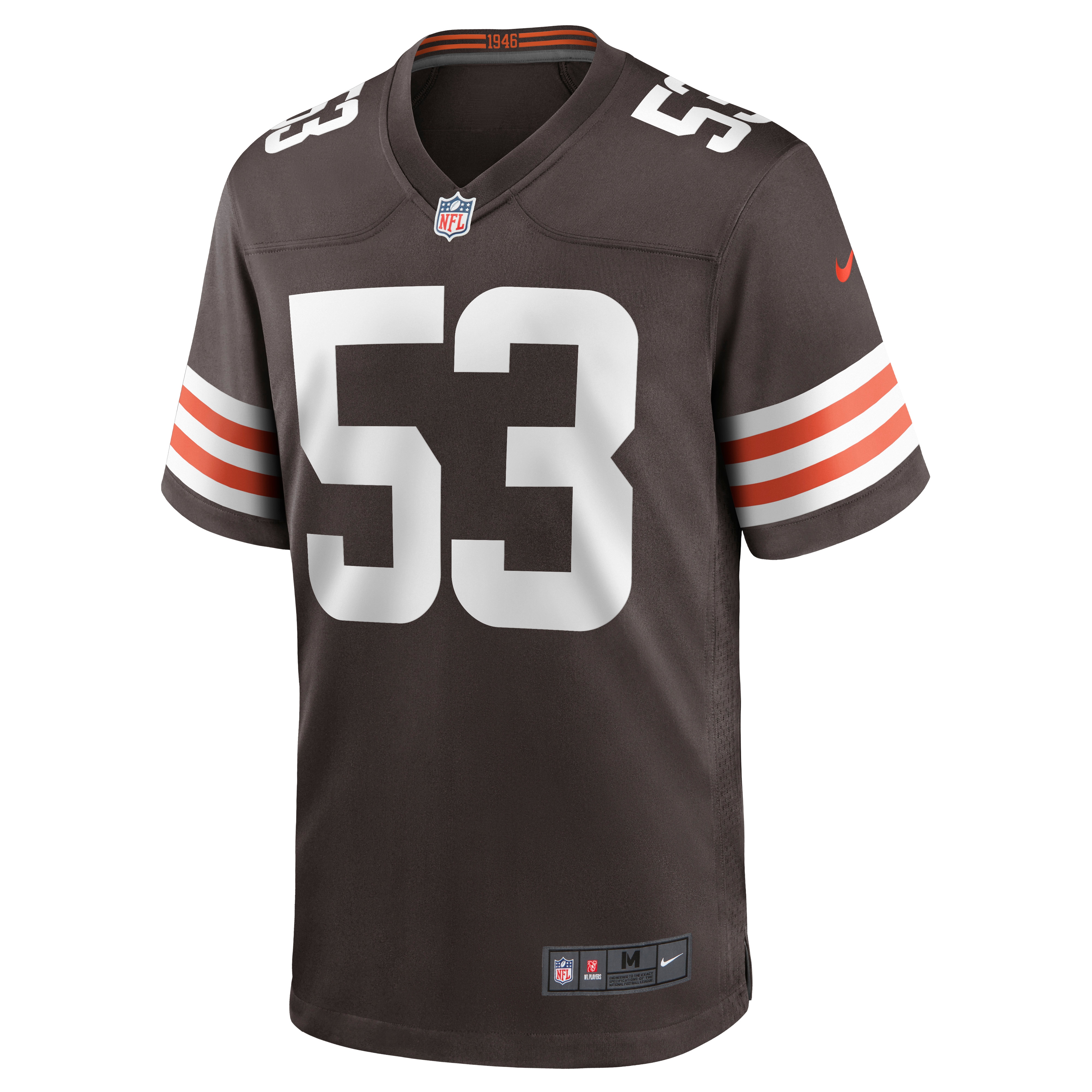 Nick Harris Cleveland Browns Nike Game Jersey - Brown - vstockx