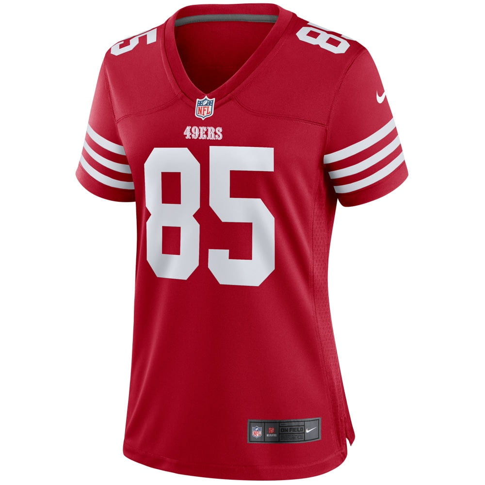 Women's Nike George Kittle Scarlet San Francisco 49ers Player Game Jersey - vstockx