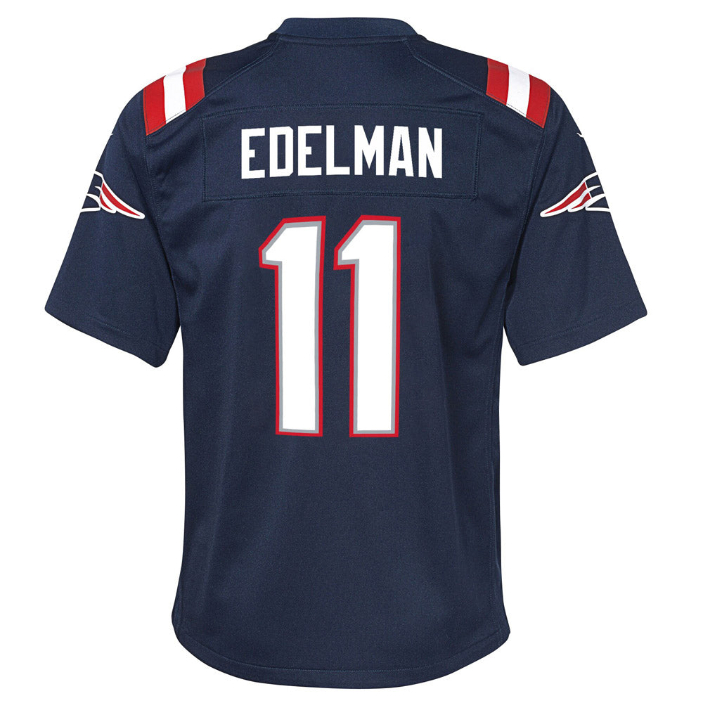Youth New England Patriots Julian Edelman Game Jersey Navy - vstockx