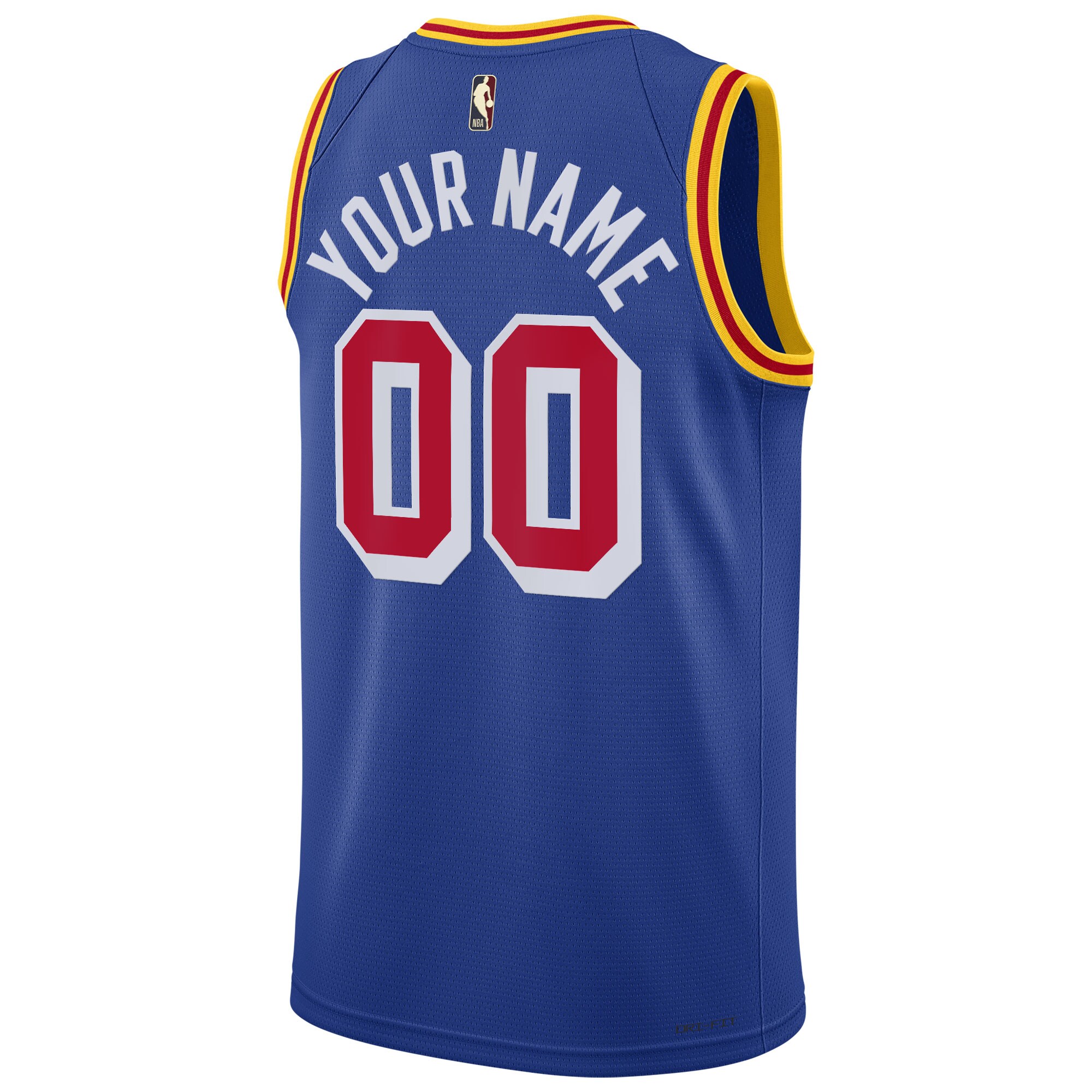 Golden State Warriors Nike Swingman Custom Jersey - Classic Edition Warriors Origins - Blue - vstockx