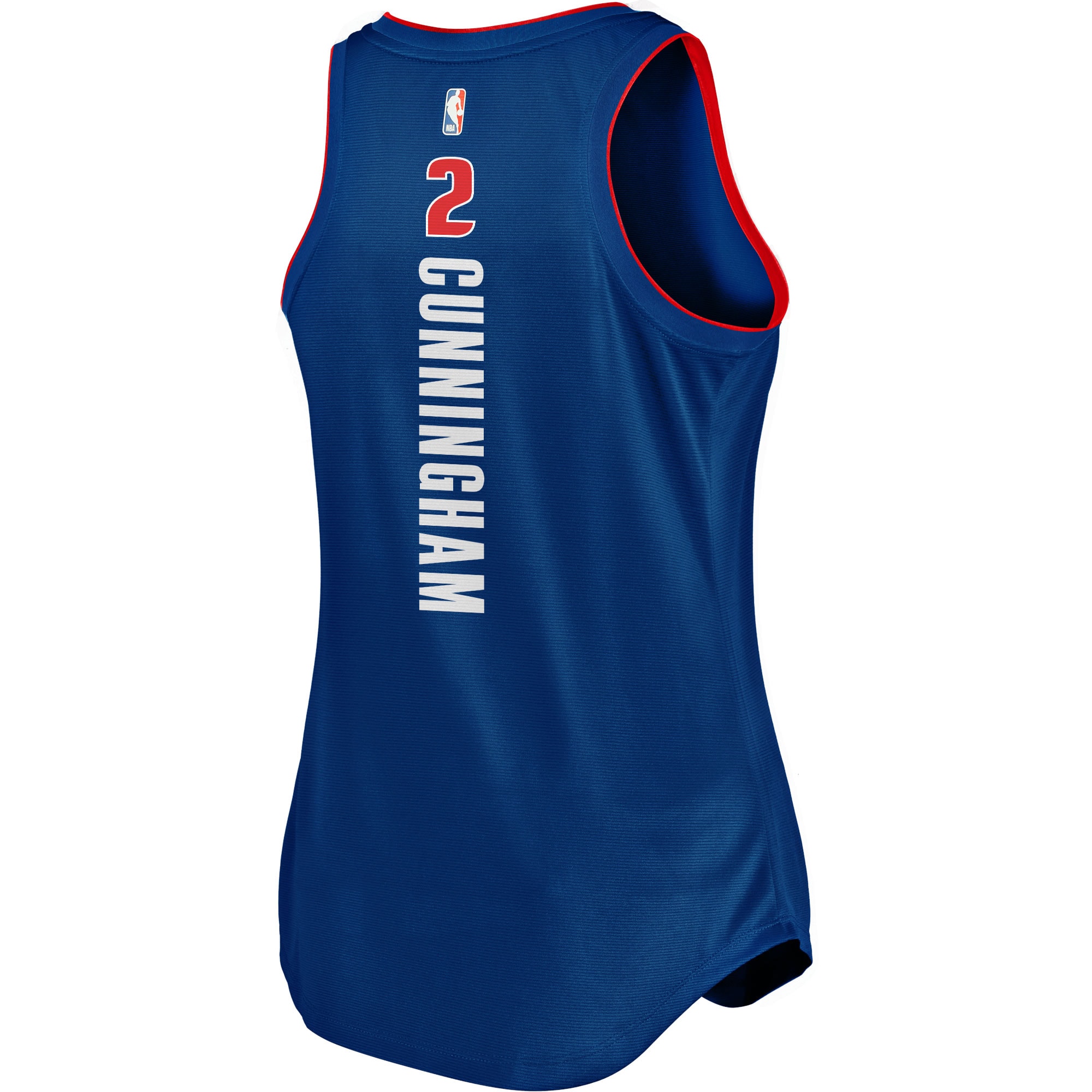 Cade Cunningham Detroit Pistons Fanatics Branded Women's 2021/22 Fast Break Tank Jersey - Icon Edition - Blue - vstockx