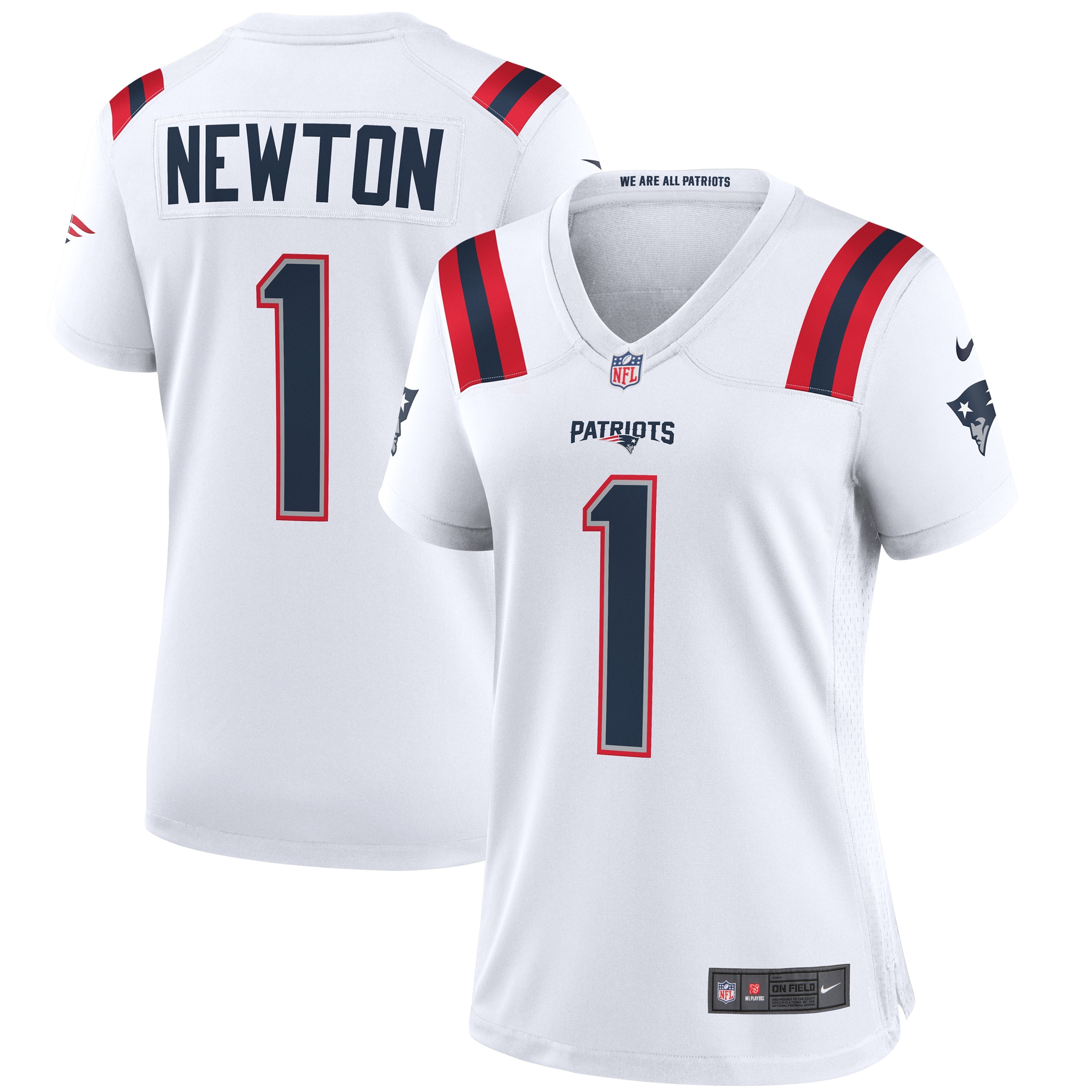 Cam Newton New England Patriots Nike Women's Game Jersey - White - vstockx
