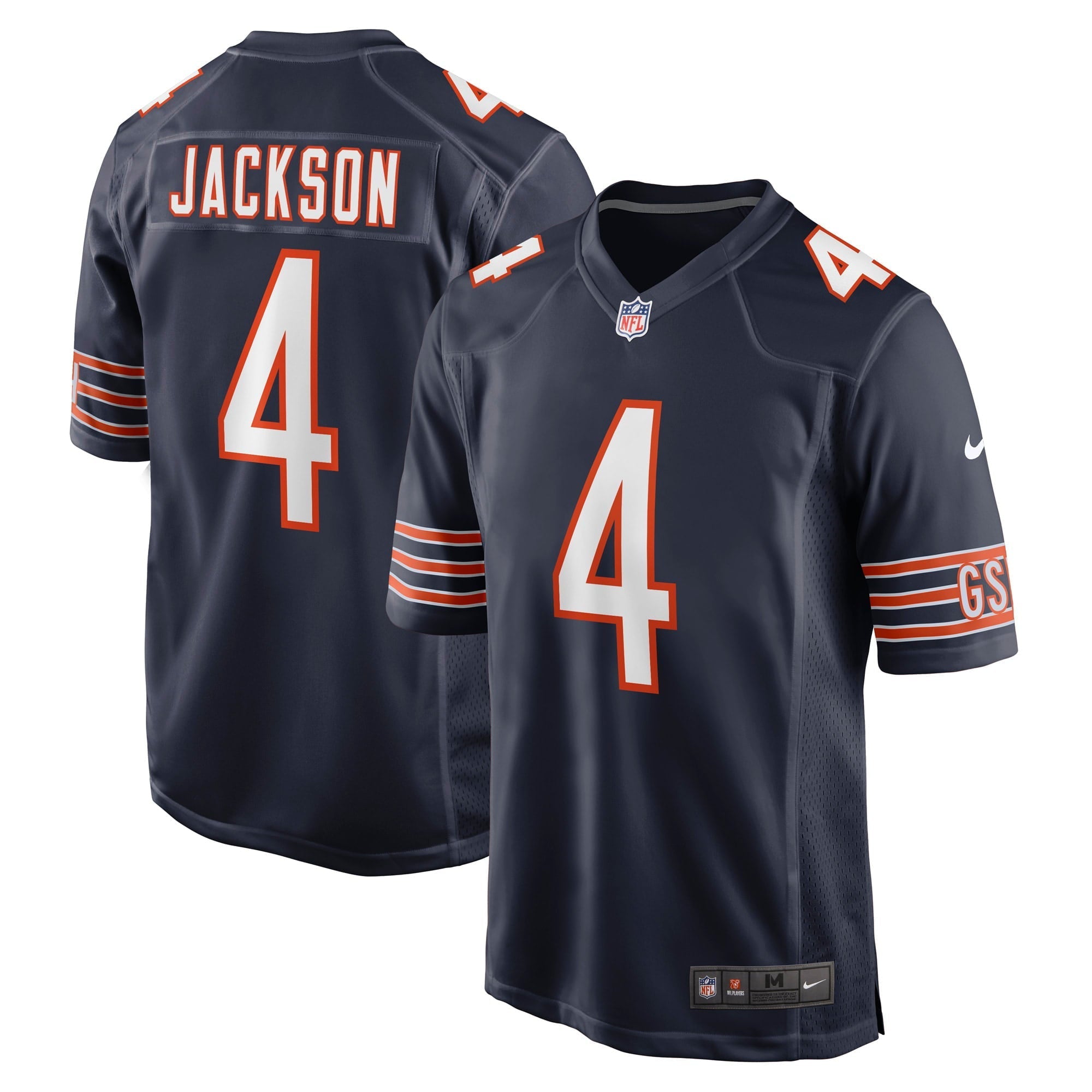 Men's Nike Eddie Jackson Navy Chicago Bears Game Player Jersey - vstockx