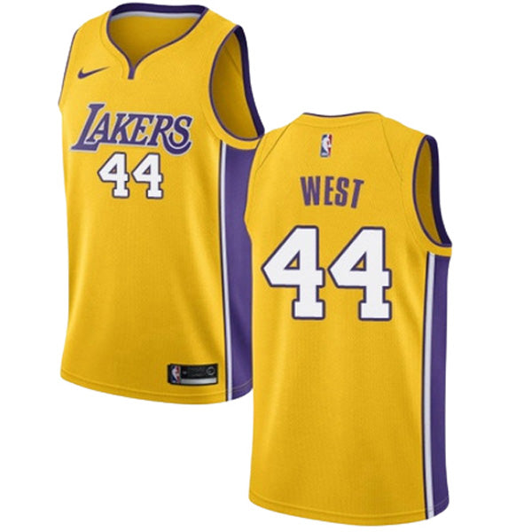 Men's Los Angeles Lakers Jerry West Icon Edition Jersey - Gold - vstockx