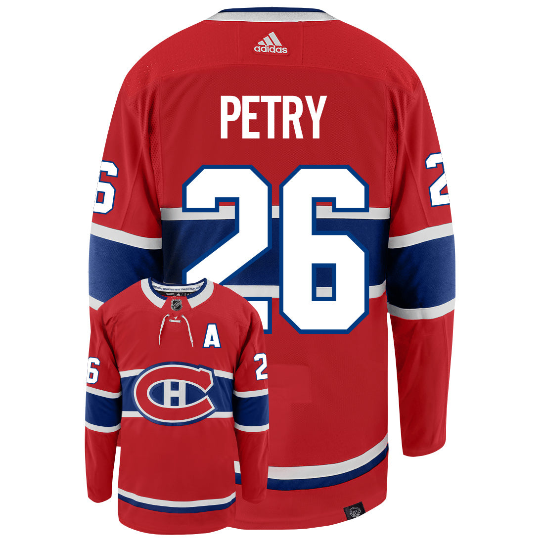 Jeff Petry Montreal Canadiens Adidas Primegreen Authentic NHL Hockey Jersey - vstockx
