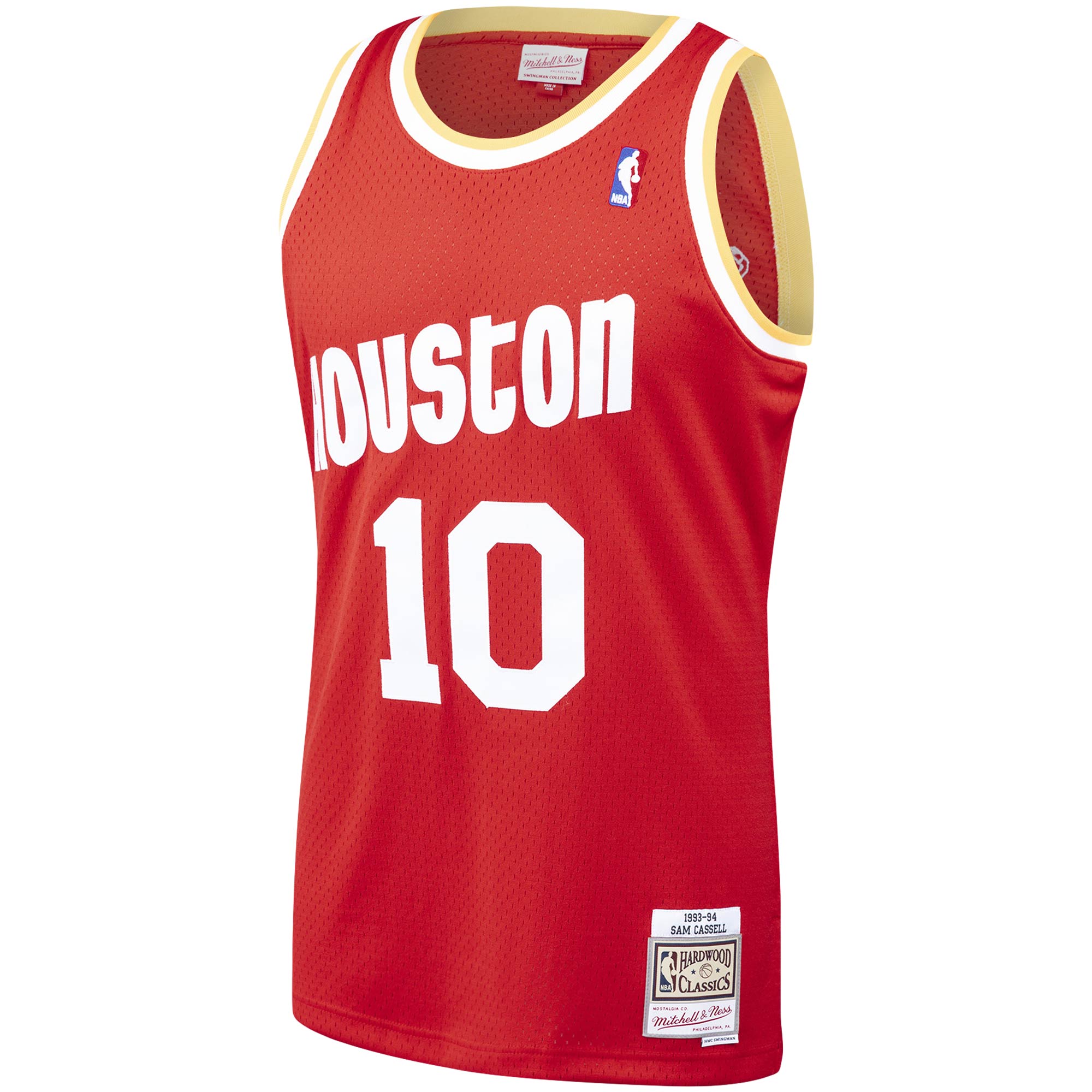 Sam Cassell Houston Rockets Mitchell & Ness Hardwood Classics Swingman Jersey - Red - vstockx