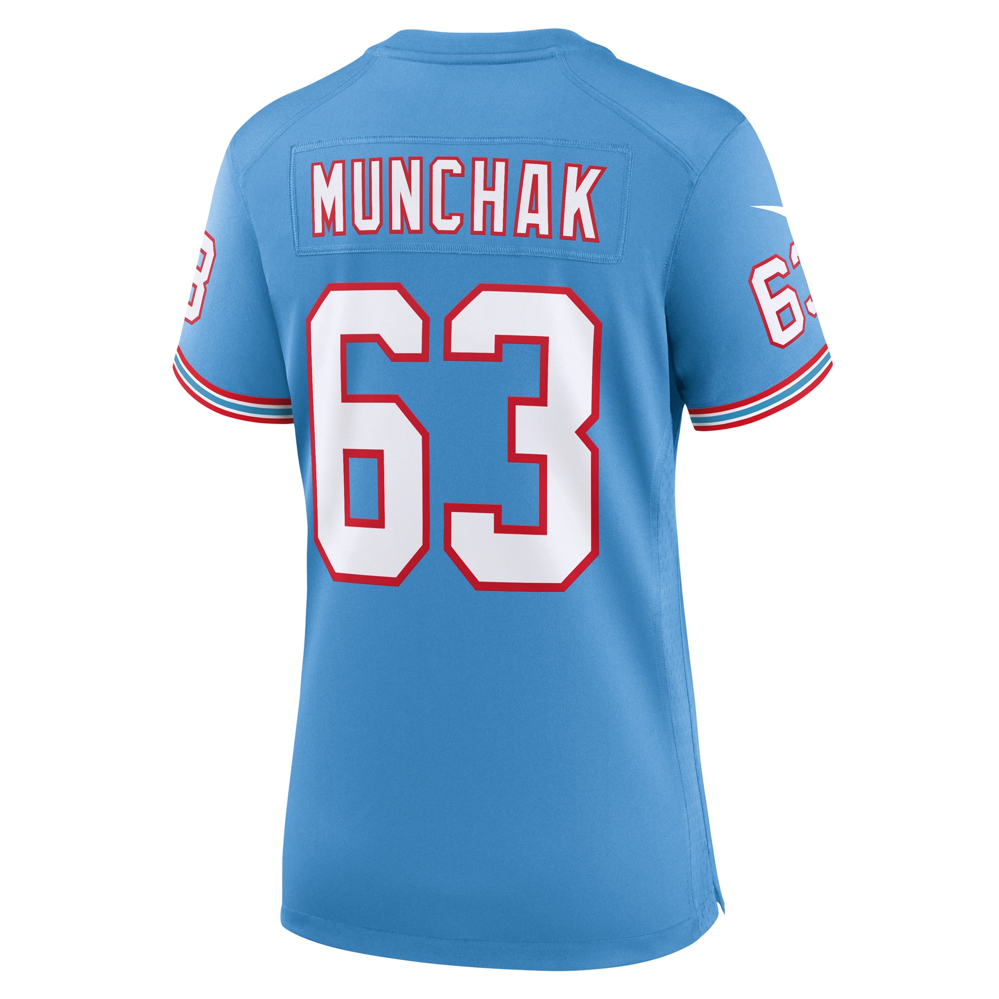 Mike Munchak Tennessee Titans Nike Women's Oilers Throwback Retired Player Game Jersey - Light Blue - vstockx